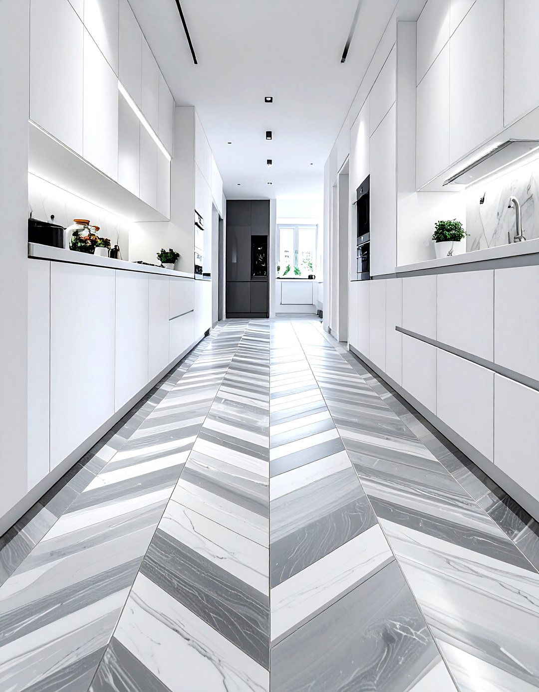Narrow Kitchen Floor Tiles - 30 narrow kitchen ideas
