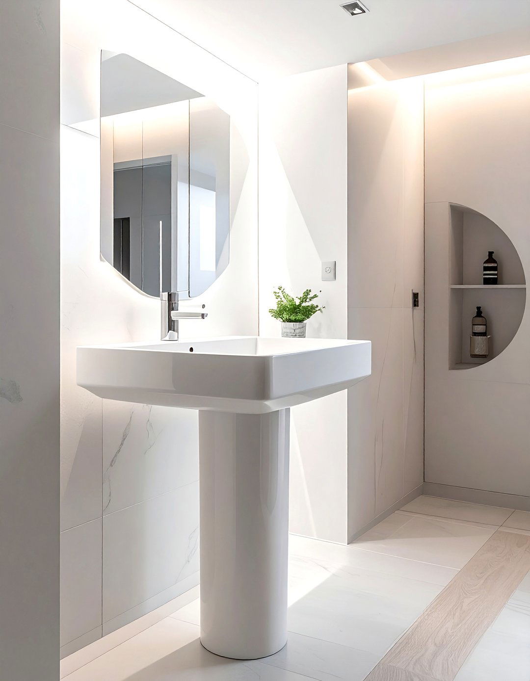 Narrow Pedestal Sink - 30 pedestal sink ideas