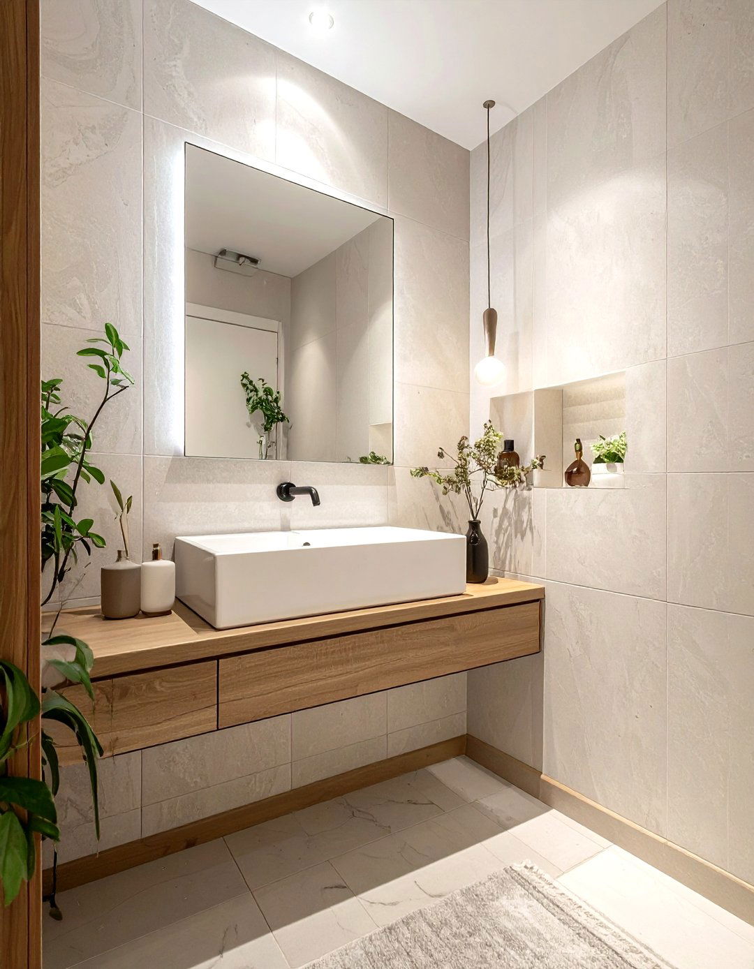 Narrow Powder Room Sink - 30 wall-mounted sink ideas