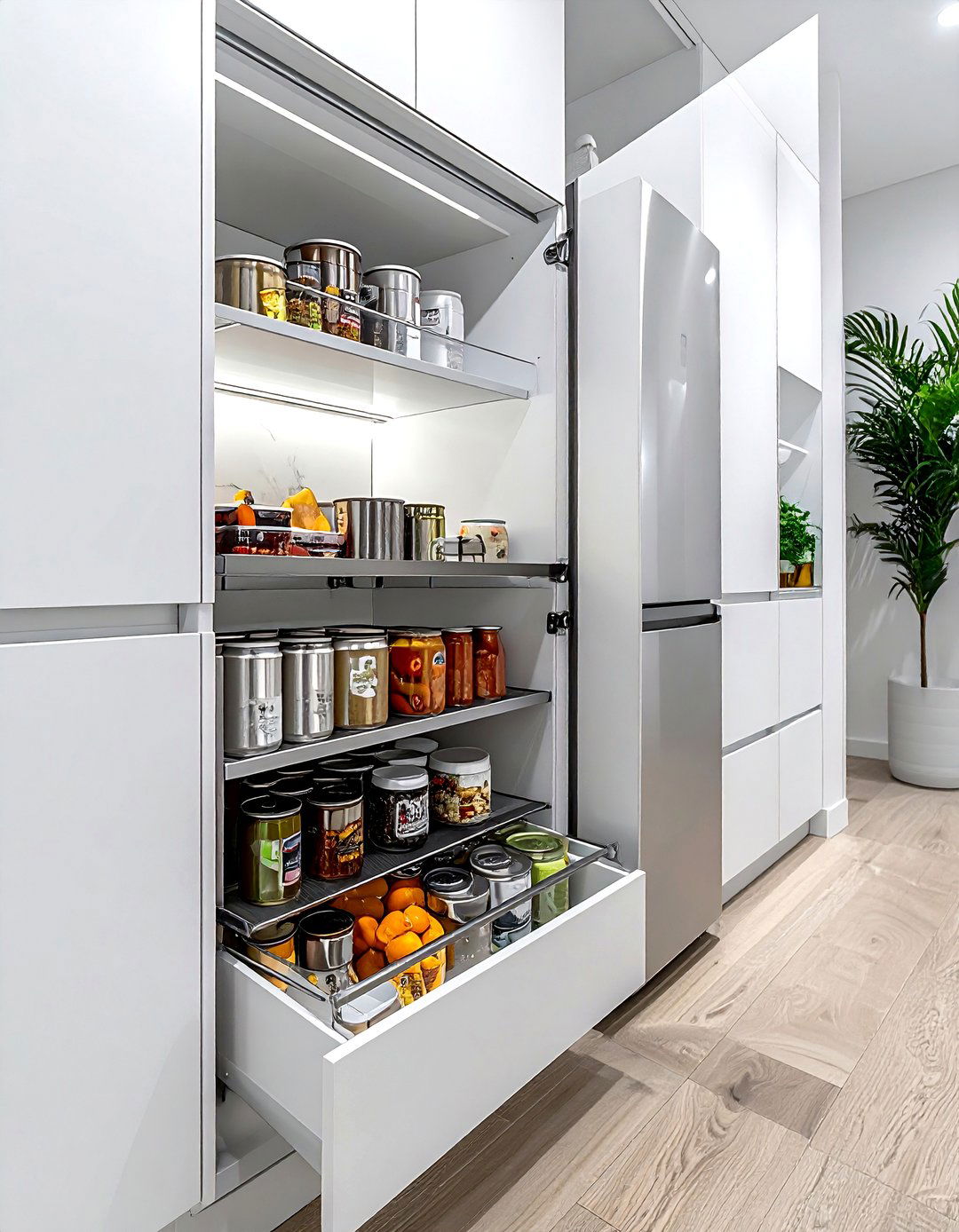 Narrow Pull Out Cabinet - 30 pantry cabinet kitchen ideas
