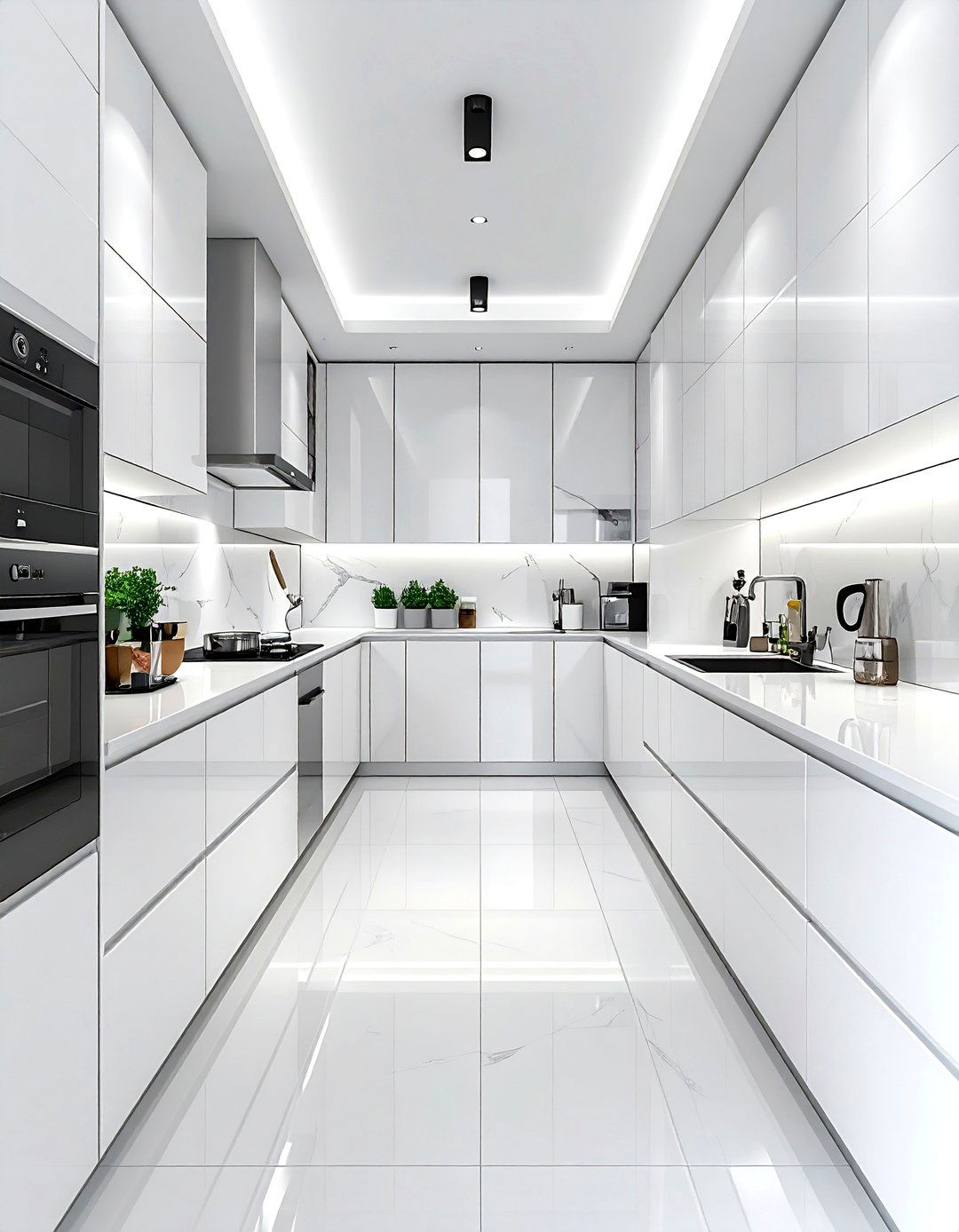 Narrow U shaped kitchen - 30 U-shaped kitchen ideas