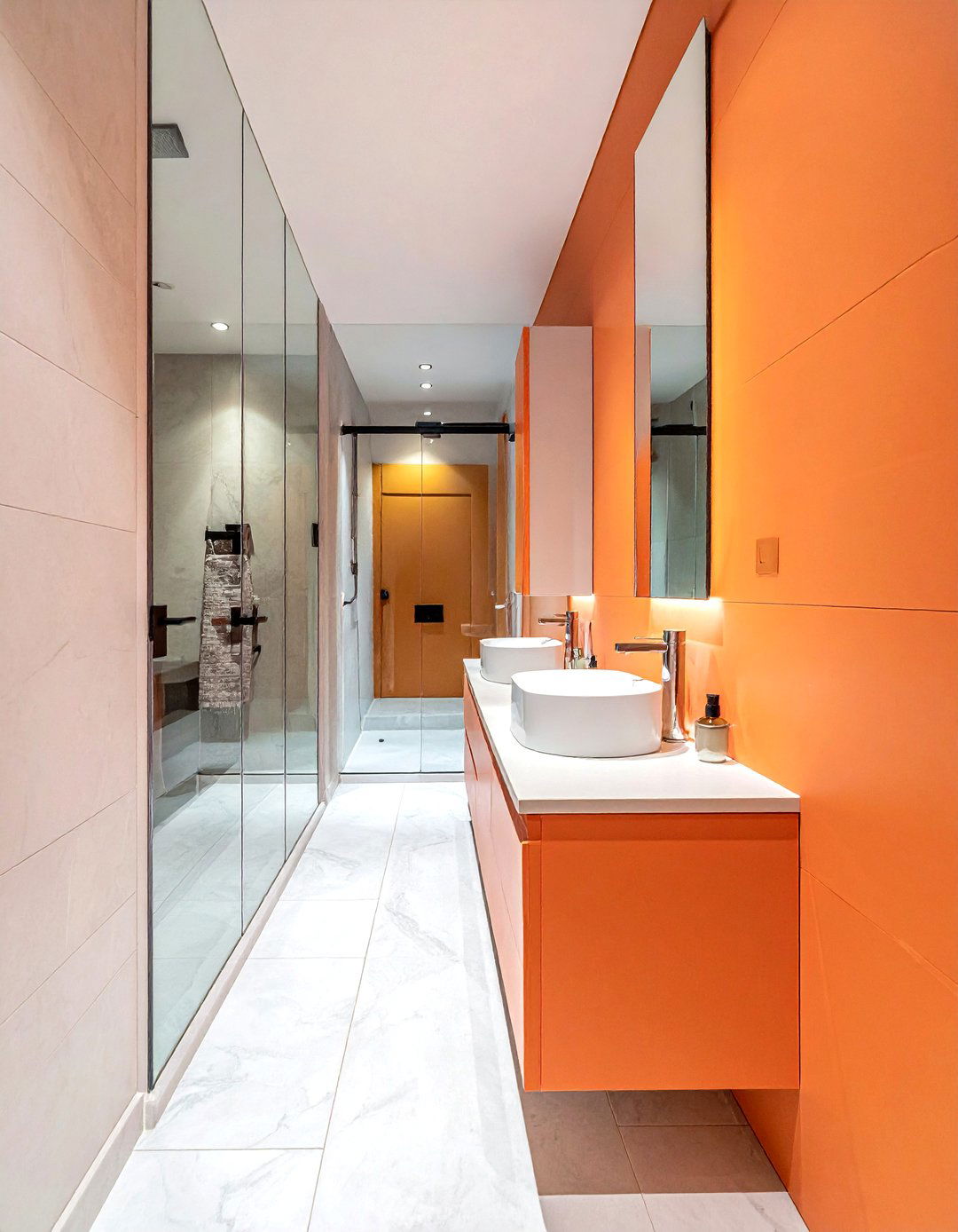 Narrow bathroom layout - 30 bathroom reconfiguration ideas