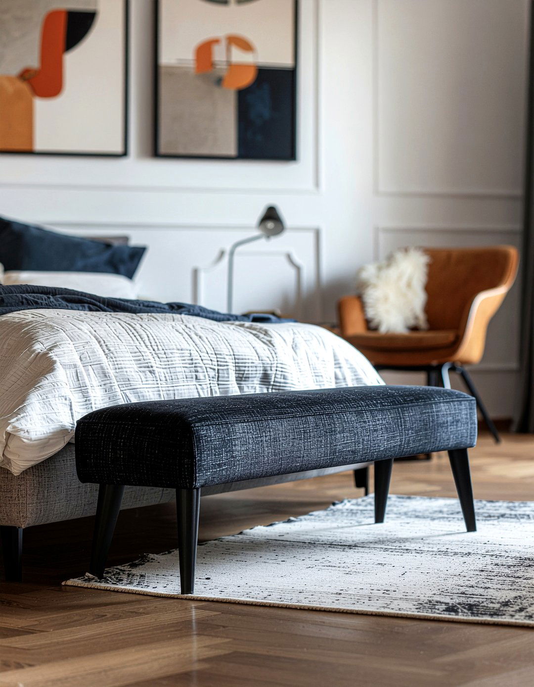 Narrow bedroom bench - 30 bedroom end of bed benches