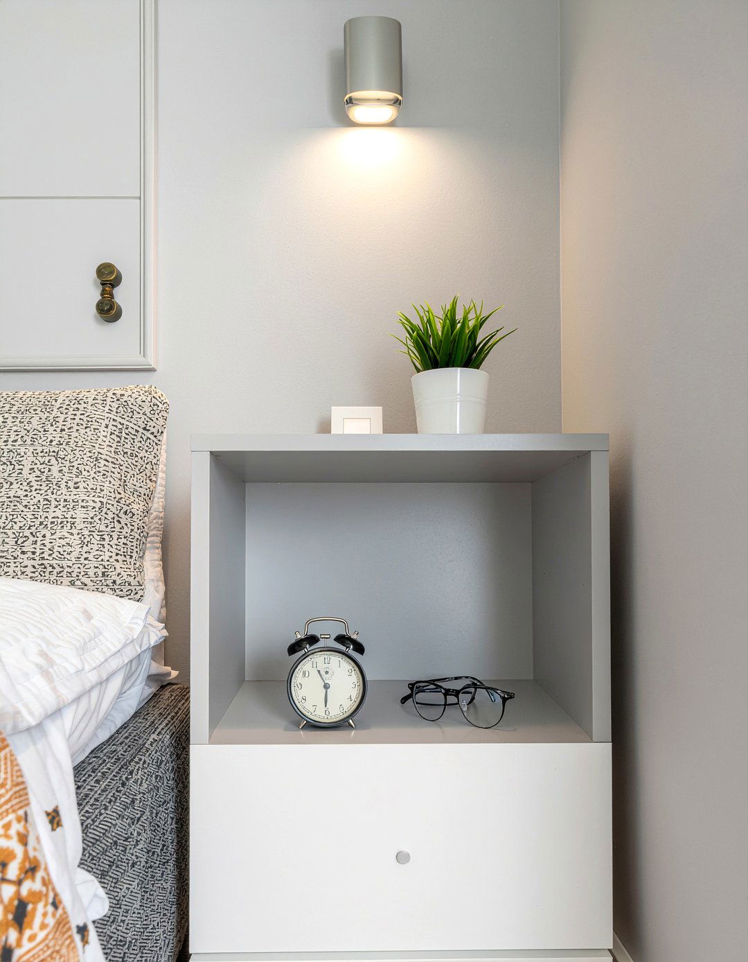 Narrow bedside ledge shelf - 30 bedroom ledge shelves