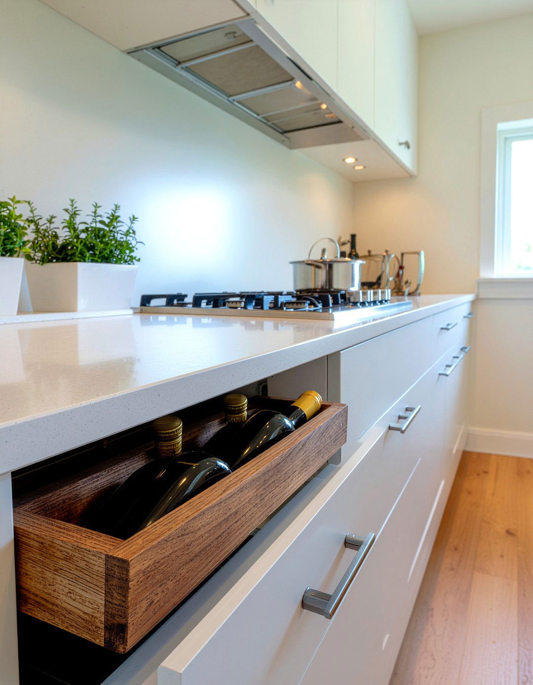 Narrow filler pull out - 30 pull-out cabinet kitchen ideas