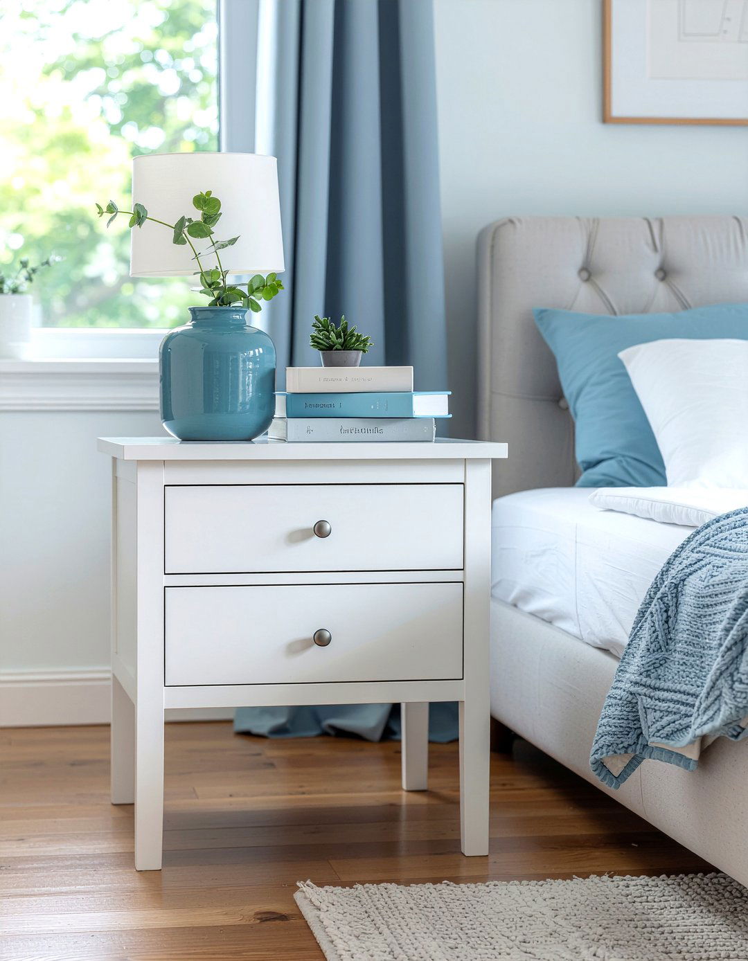 Narrow nightstand with drawers - 30 bedroom narrow nightstands