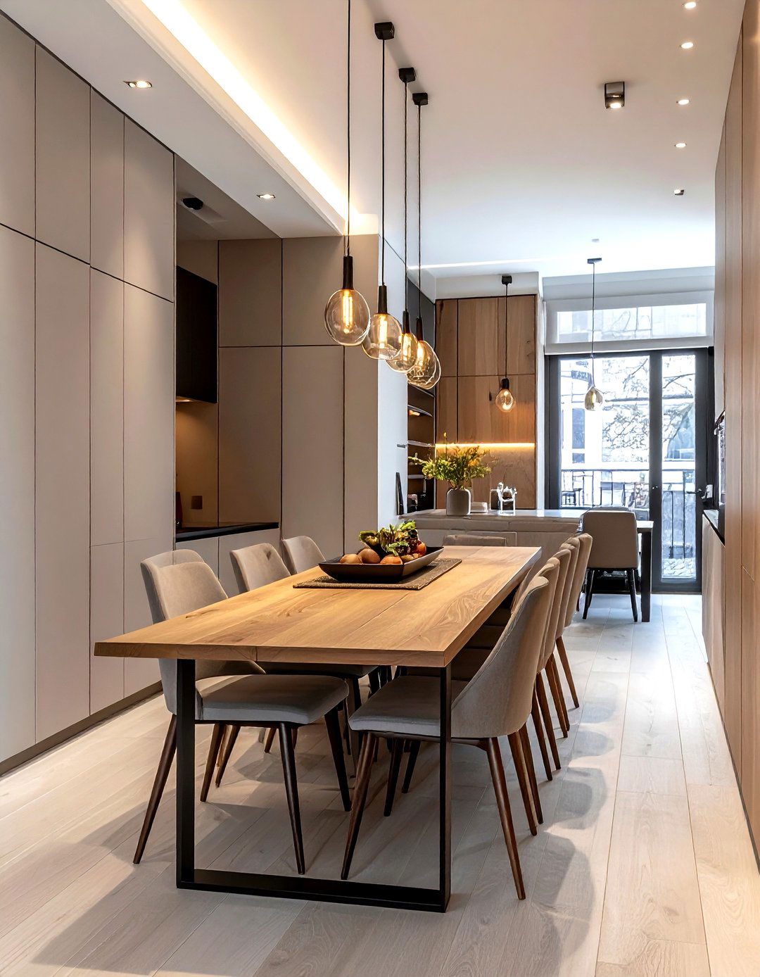 Narrow rectangular table - 30 kitchen dining table ideas