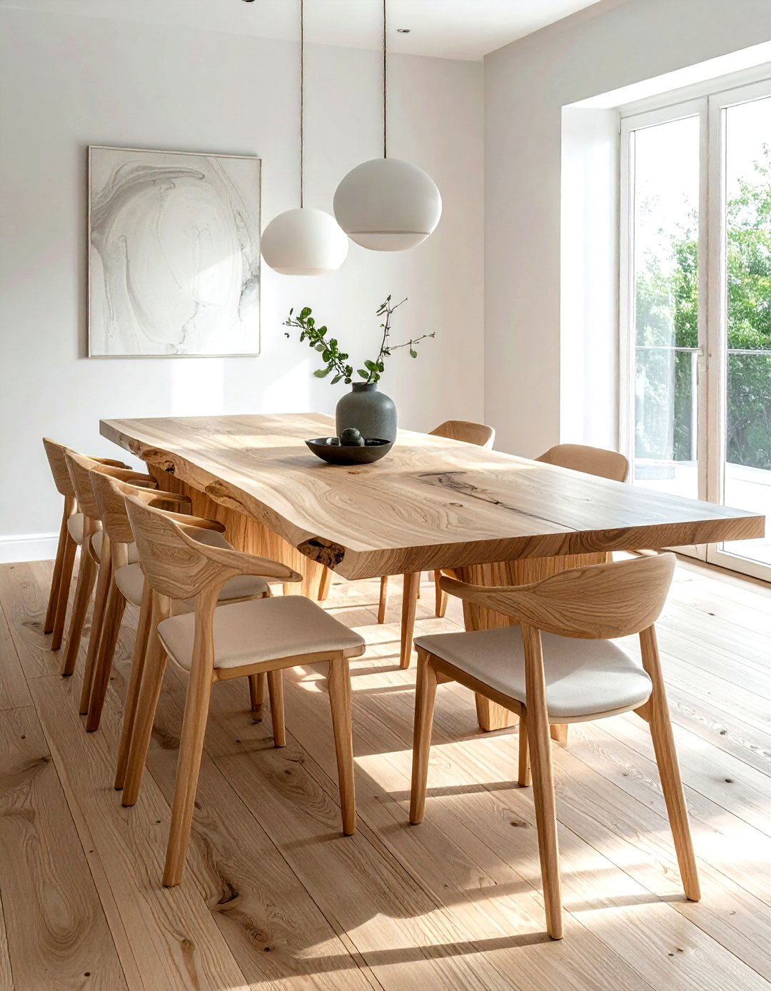 Natural Ash Dining Table - 30 large dining table ideas