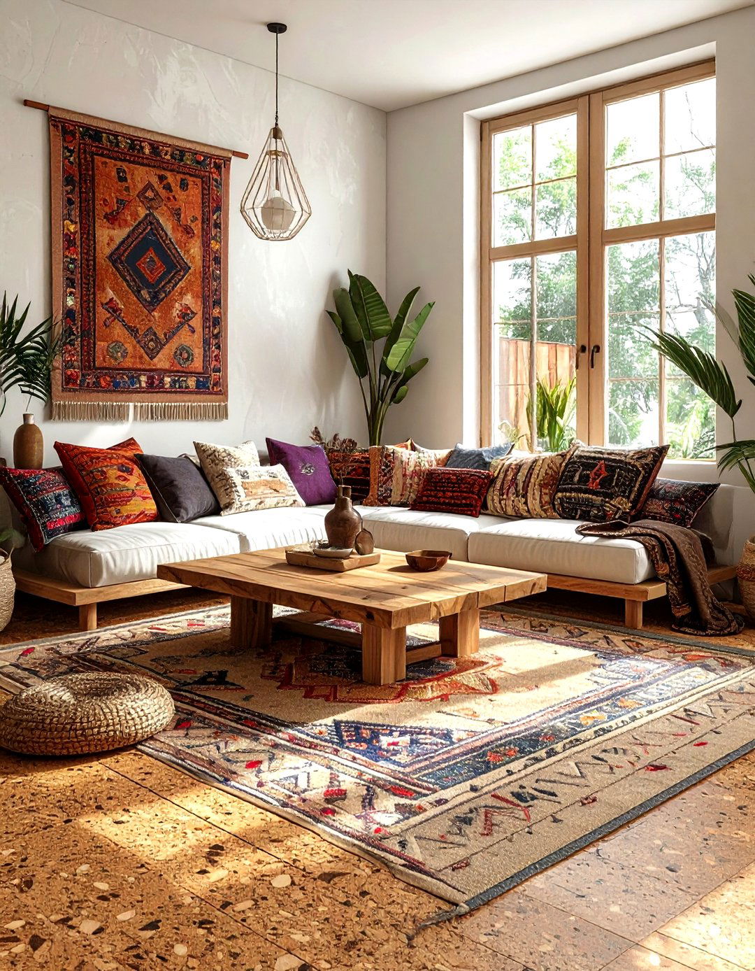 Natural Cork Flooring - 30 living room floor design ideas