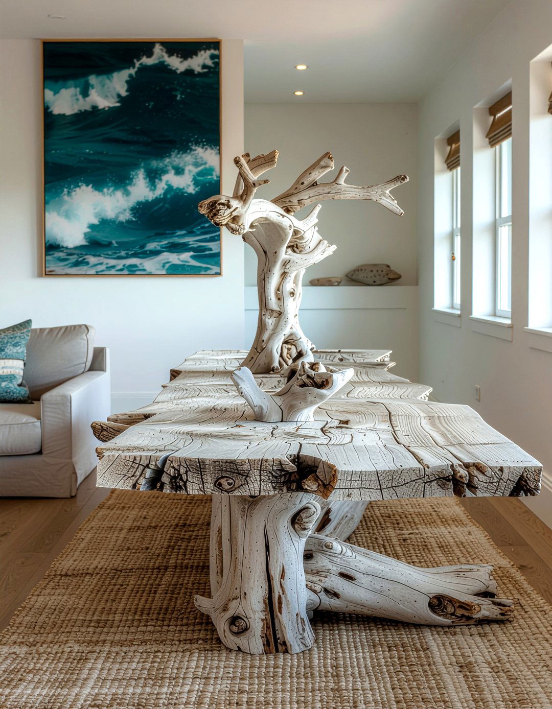 Natural Driftwood Decor - 30 Balinese dining room ideas