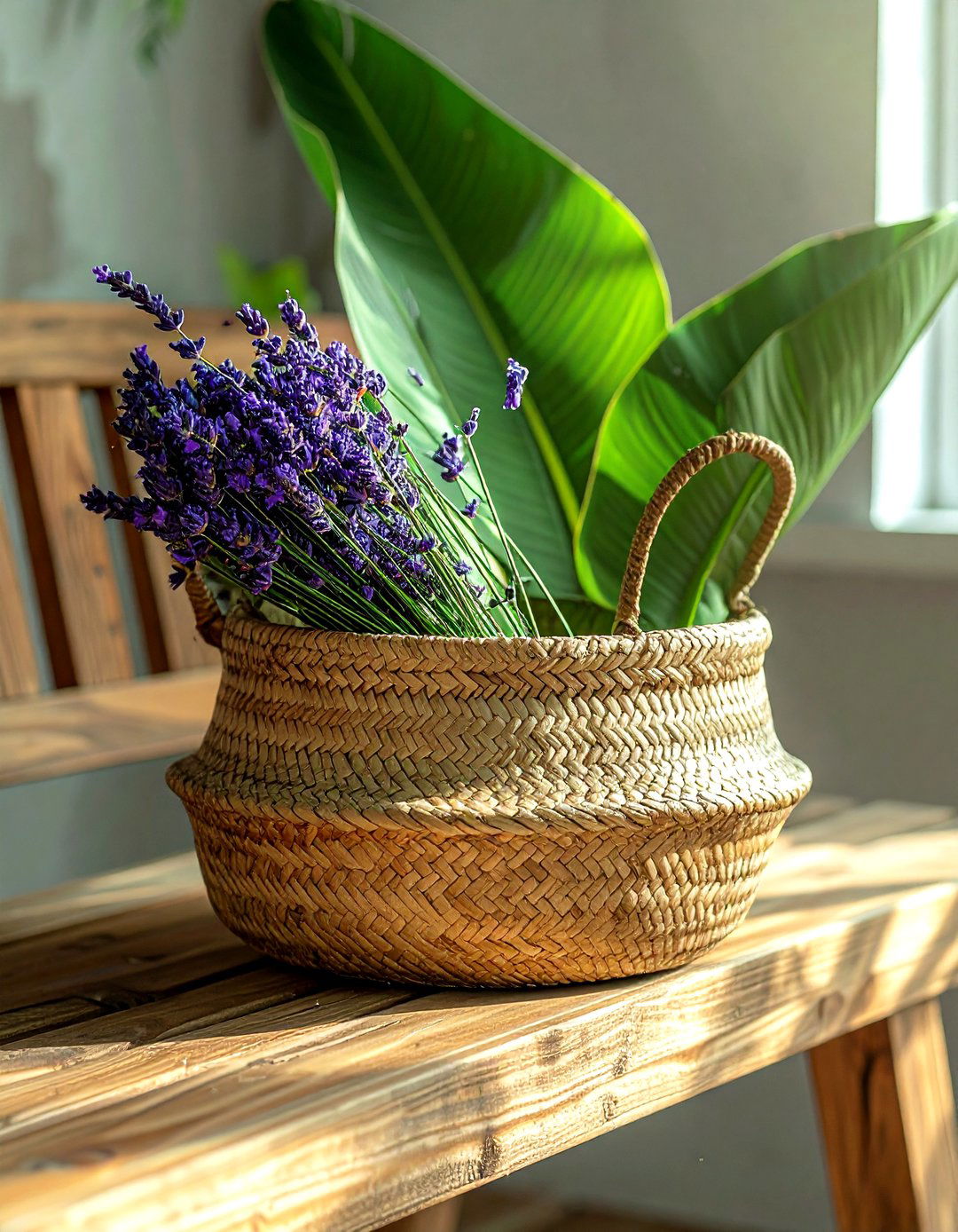Natural Fiber Basket - 30 living room storage basket ideas