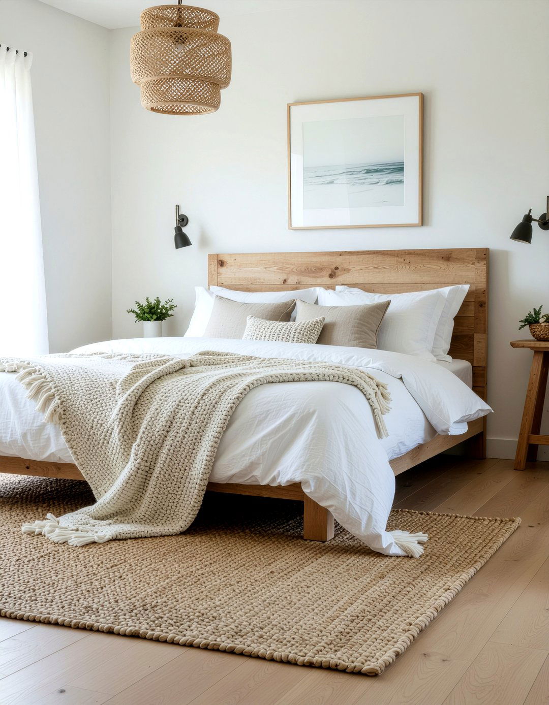 Natural Fiber Bedroom - 30 seagrass bedroom ideas