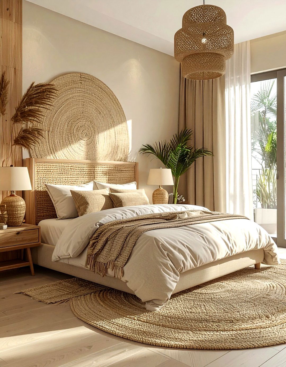 Natural Fiber Bedroom - 30 coastal cream bedroom ideas