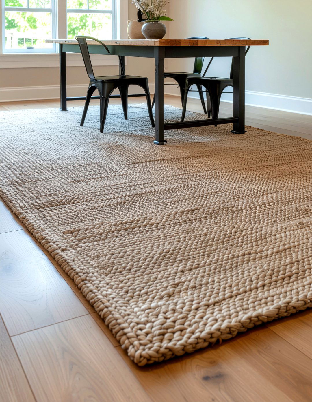 Natural Jute Area Rug - 30 dining room wishlist ideas