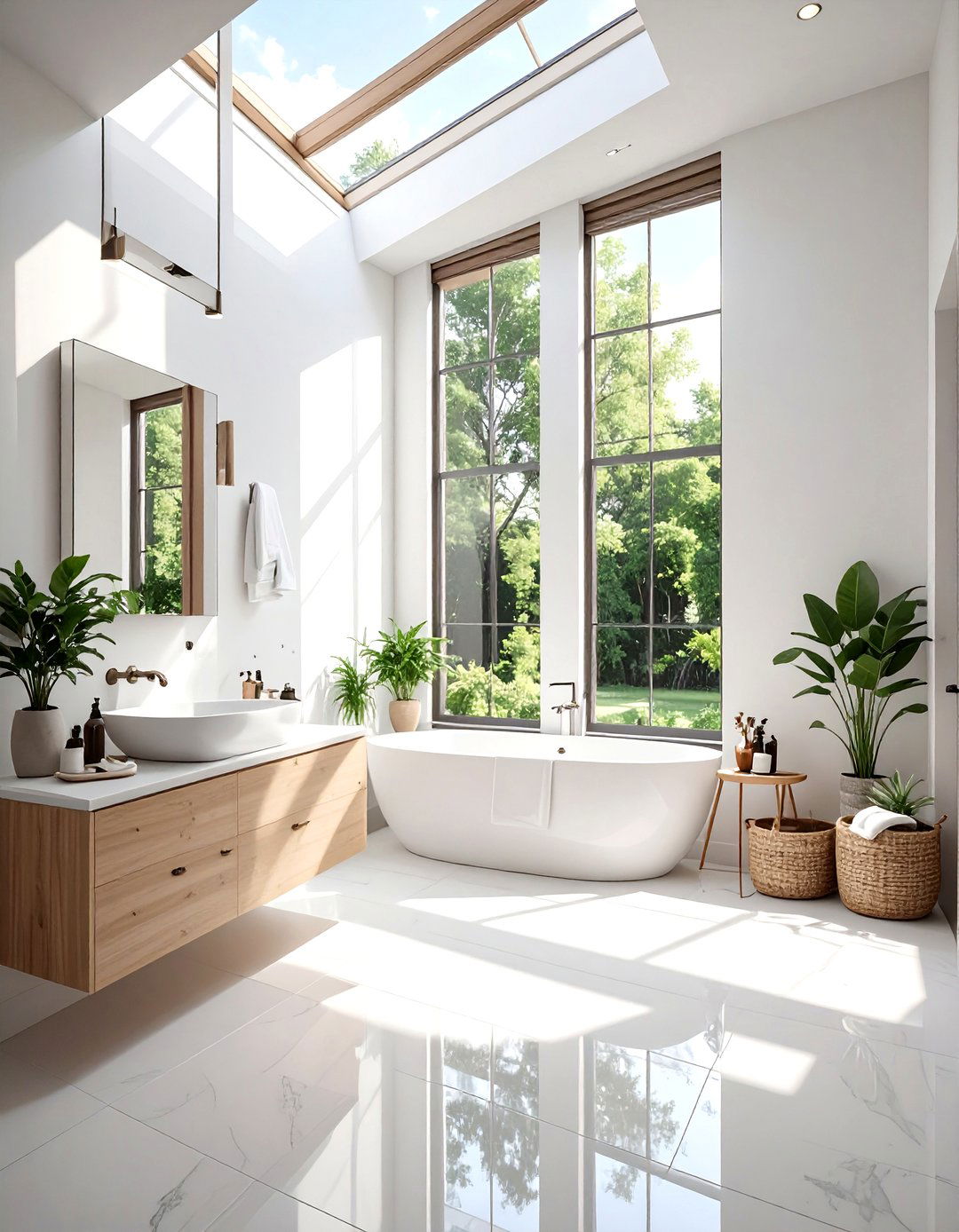 Natural Light Bathroom - 30 airy bathroom ideas