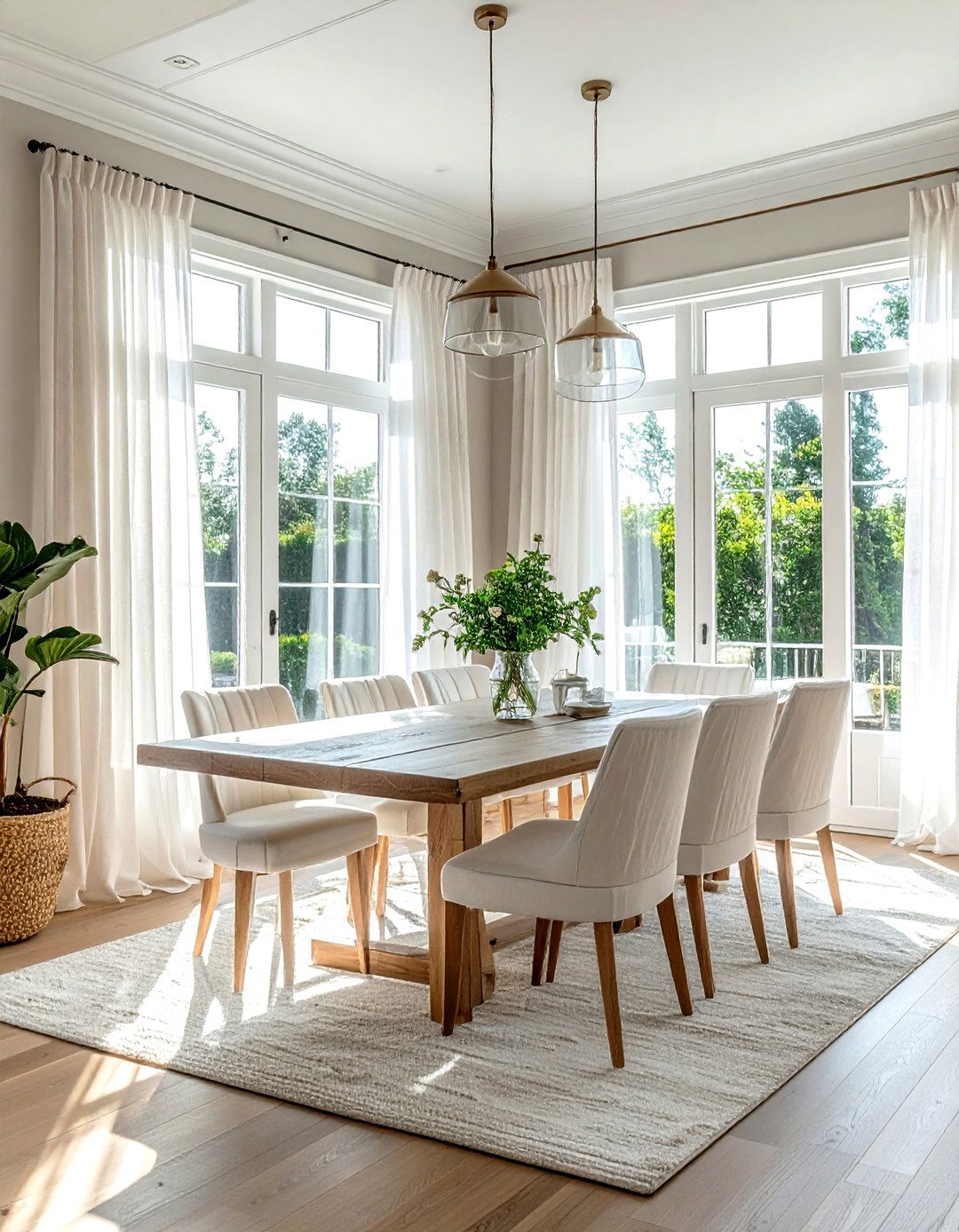 Natural Light Dining Room - 30 Hamptons dining room ideas