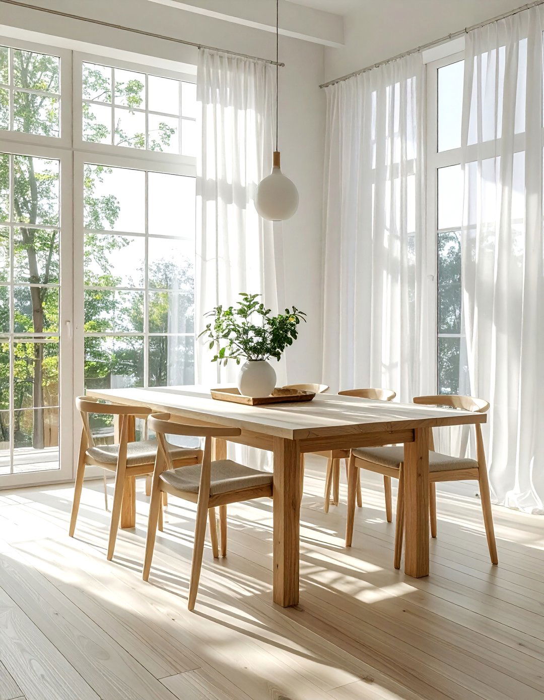 Natural Light Dining Room - 30 serene dining room ideas