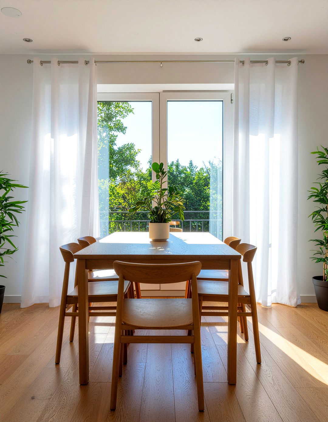 Natural Light Window Treatment - 30 dining room entertaining ideas