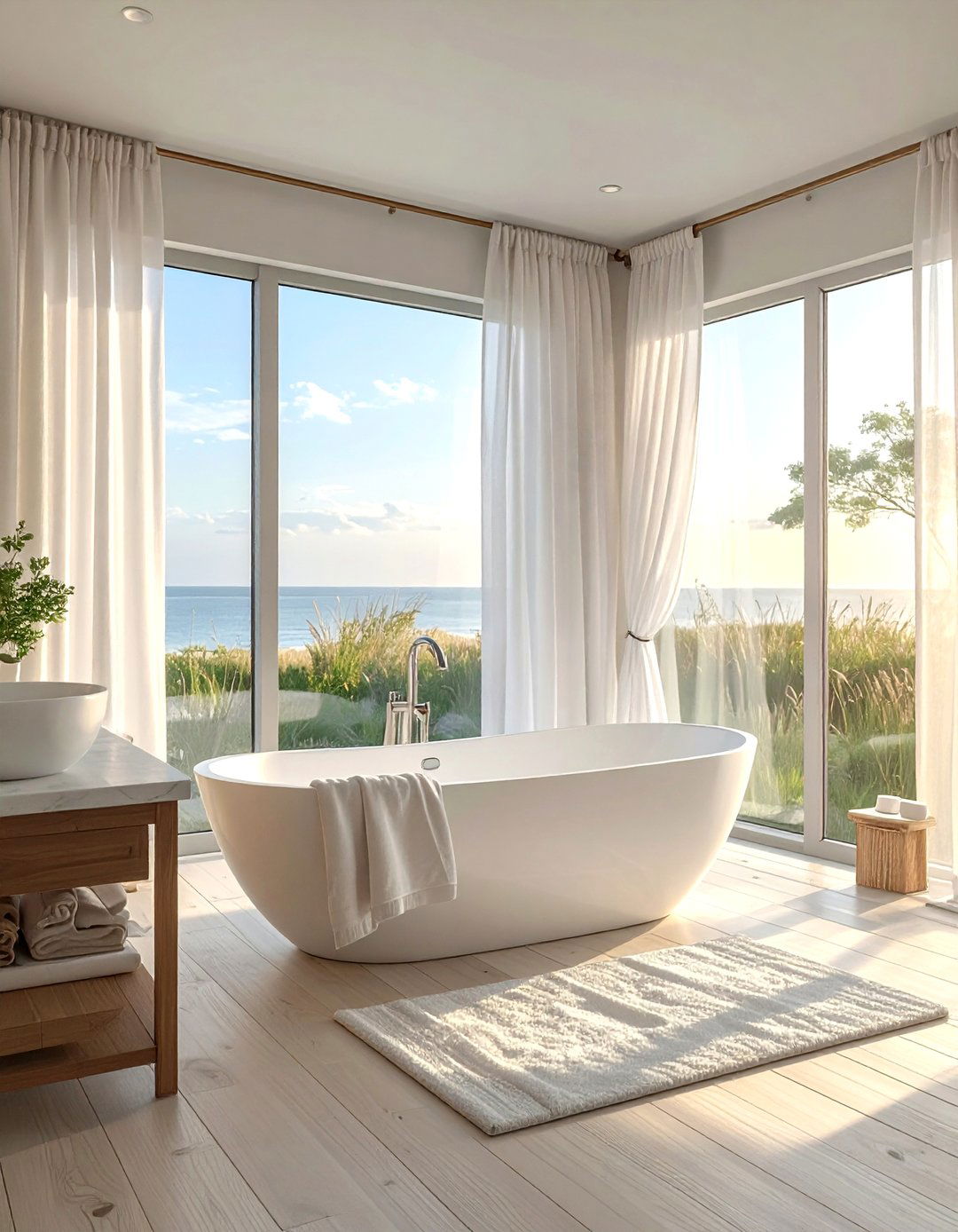 Natural Light Window - 30 bathroom ambient lighting ideas
