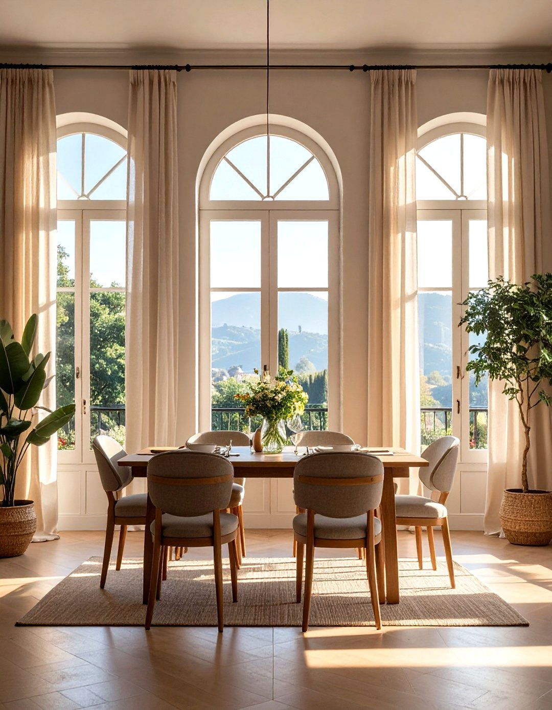 Natural Light Windows - 30 Tuscan dining room ideas