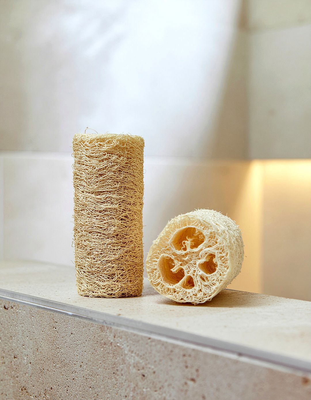 Natural Loofah Sponge - 30 natural bathroom product ideas
