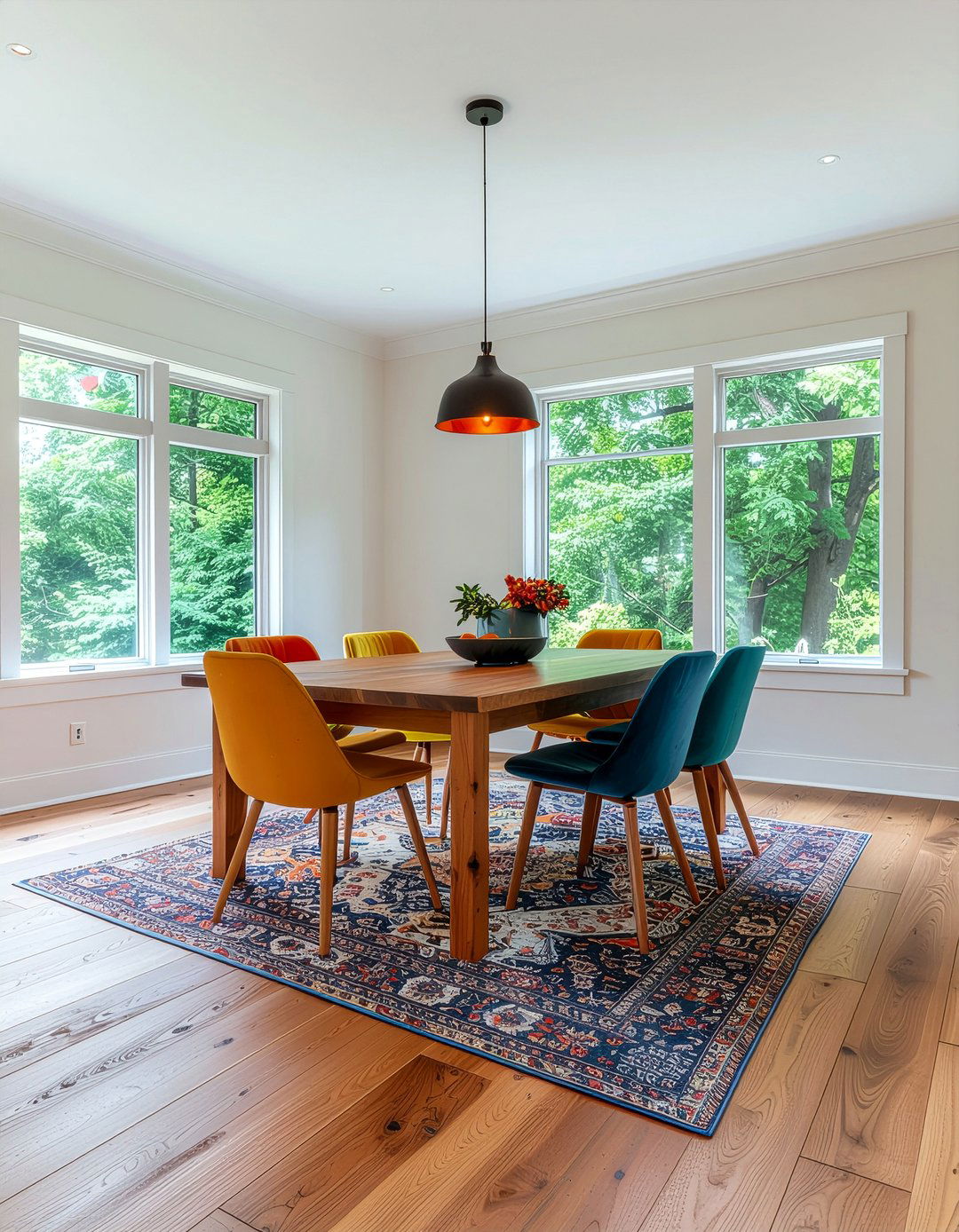 Natural Maple Hardwood Dining Room - 30 dining room hardwood floor ideas