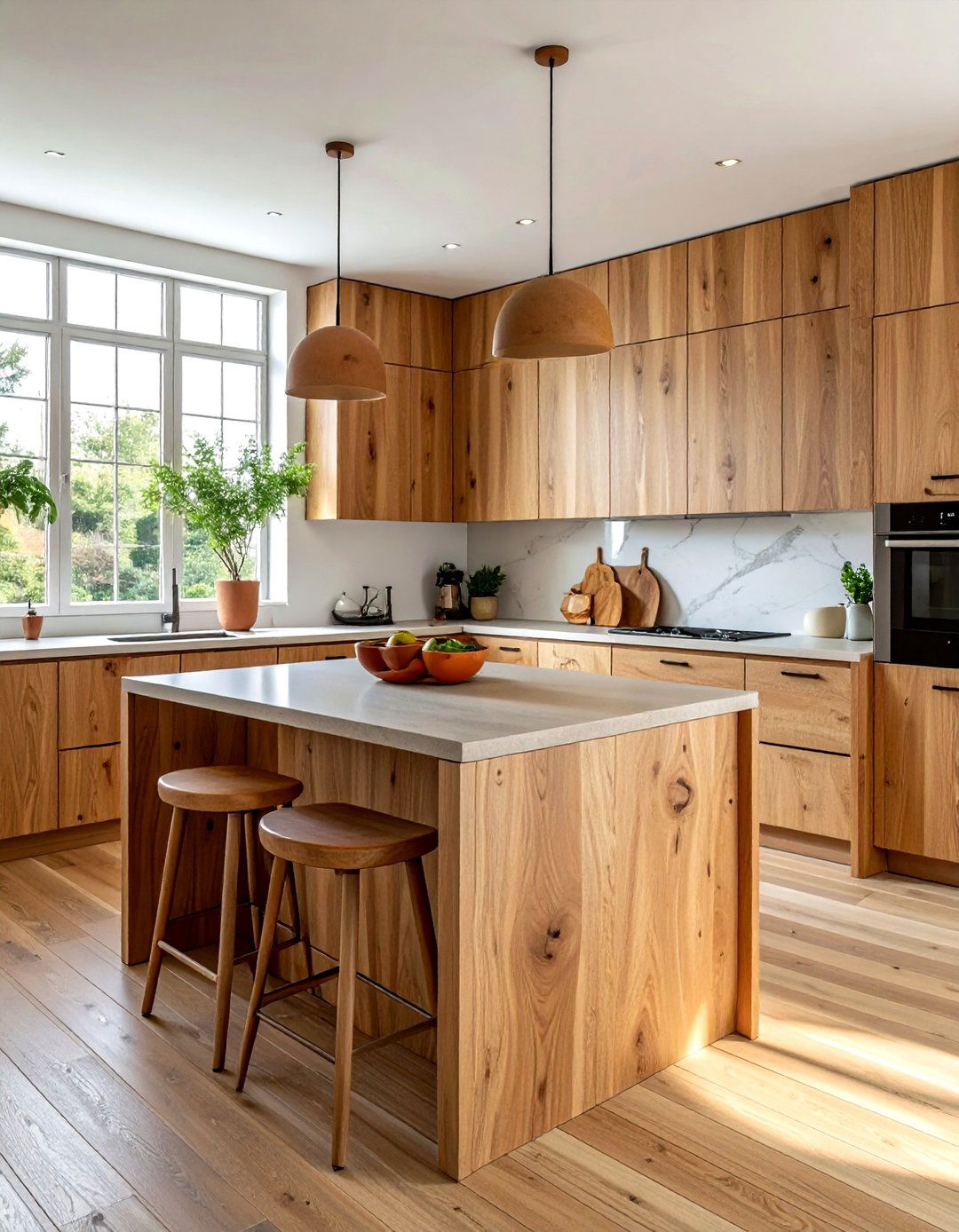 Natural Oak Kitchen Cabinets - 30 oak kitchen cabinet ideas