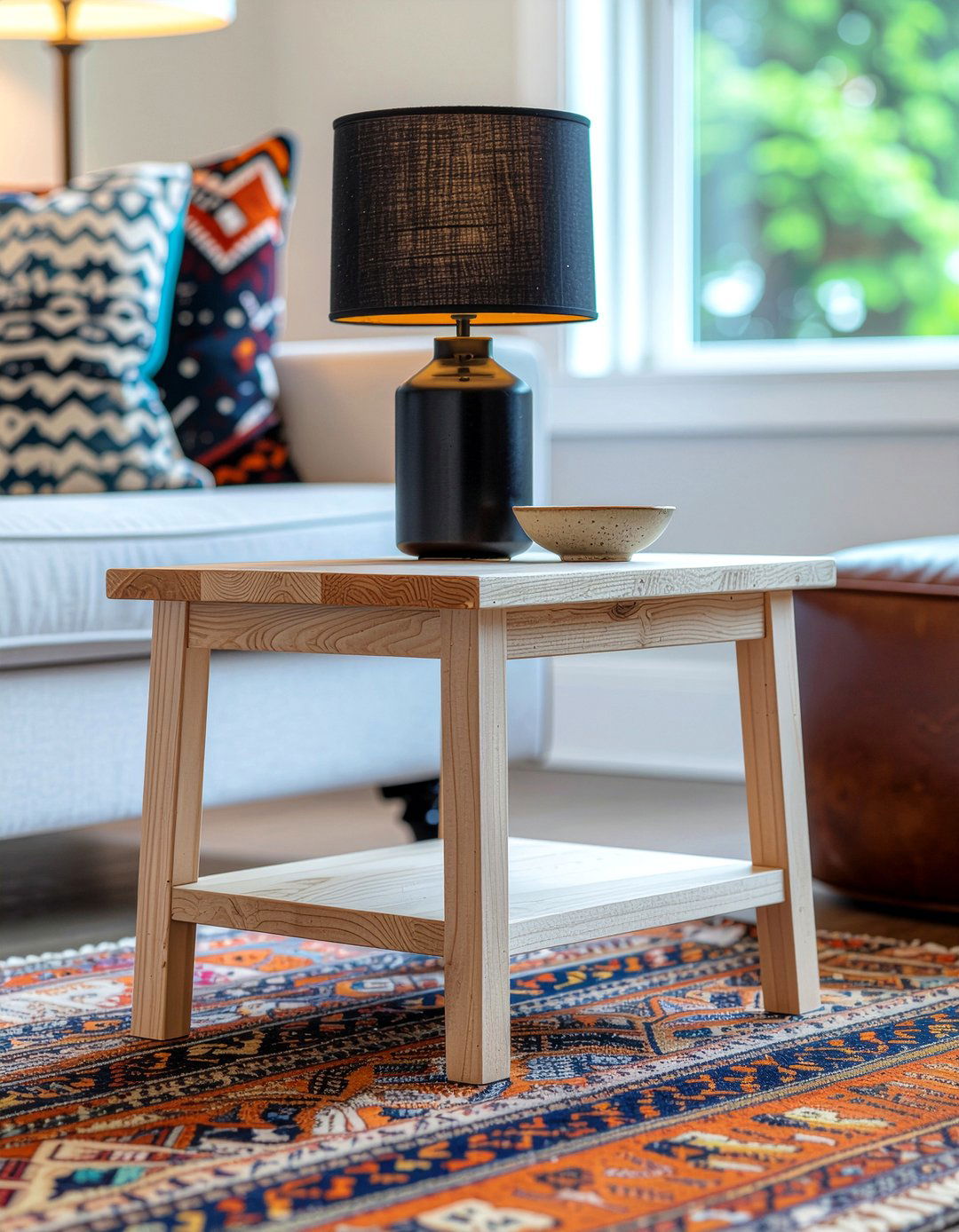 Natural Pine End Table - 30 living room pine furniture ideas