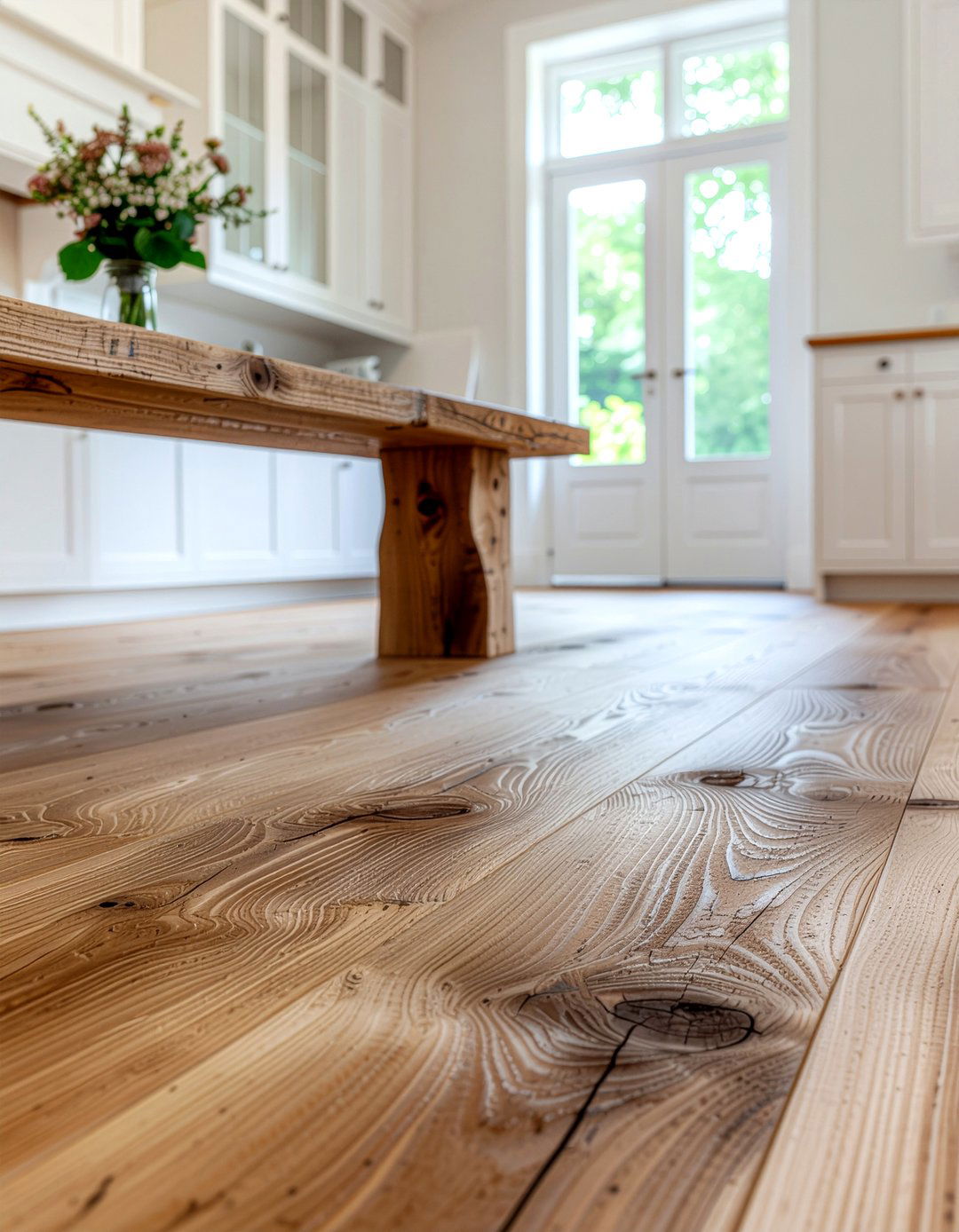 Natural Pine Vinyl Flooring - 30 dining room vinyl floor ideas