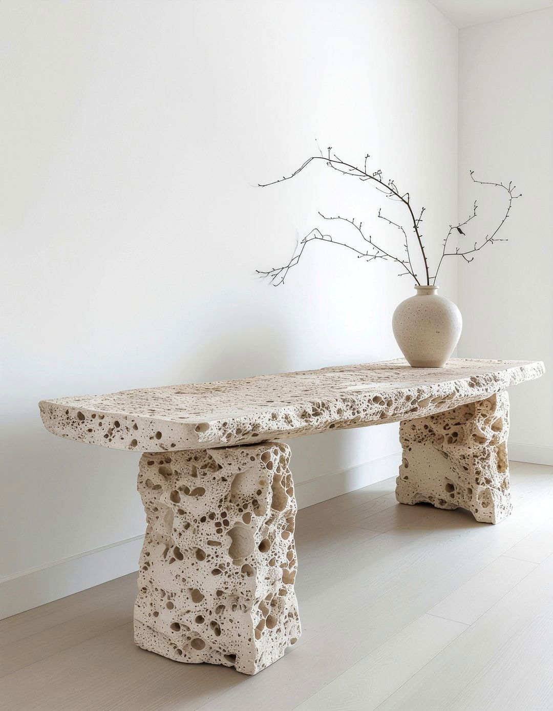 Natural Stone Console - 30 dining room investment piece ideas