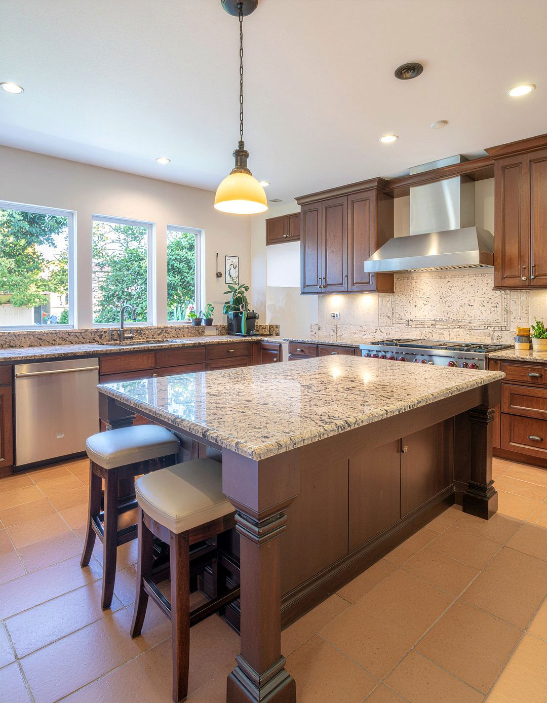 Natural Stone Countertop - 30 Mexican kitchen ideas