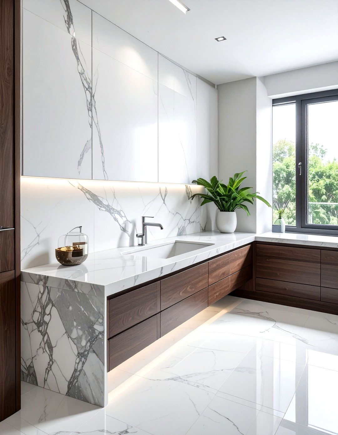 Natural Stone Countertops - 30 spa-like decor ideas