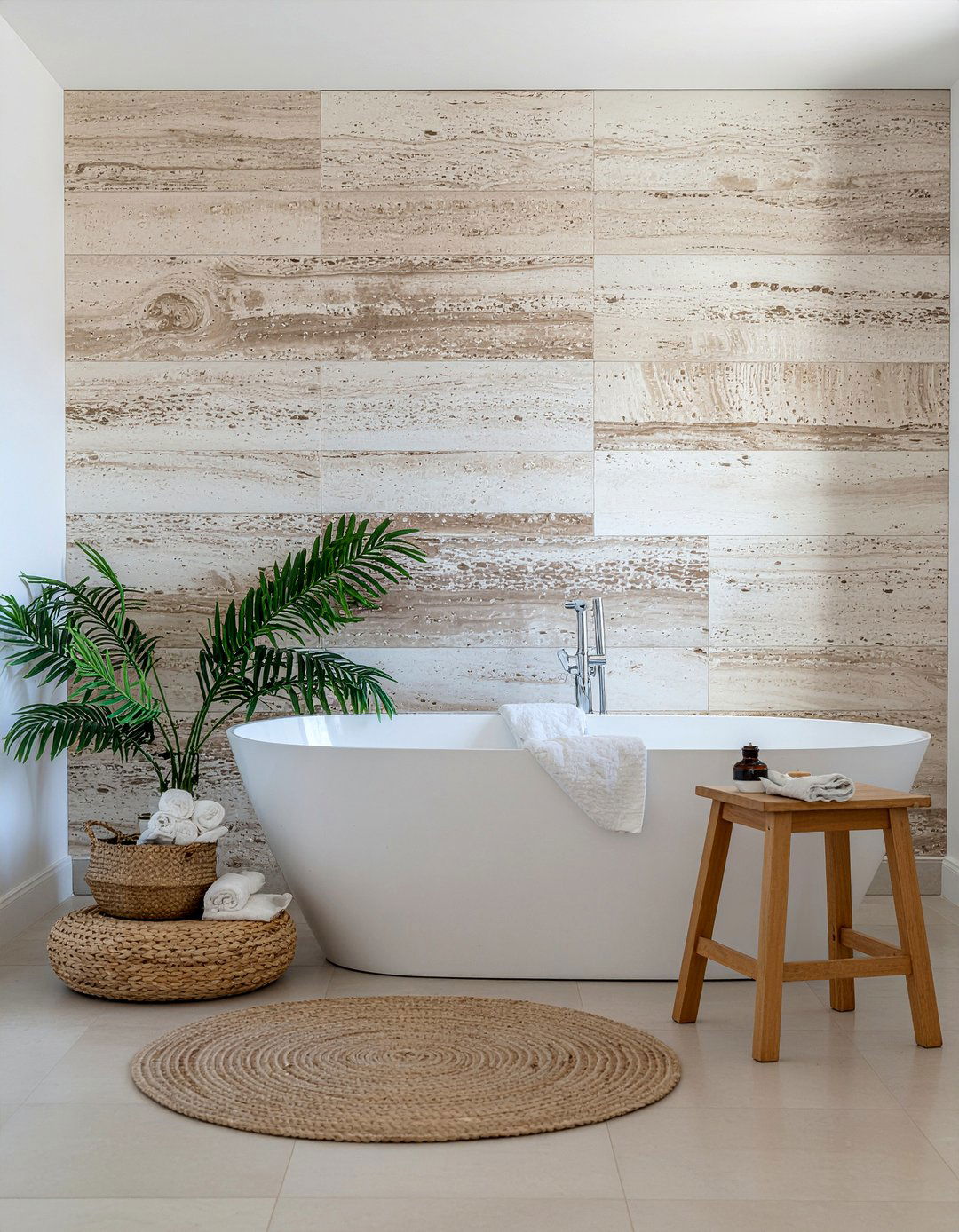 Natural Stone Wall Cladding - 30 luxury master bathroom ideas