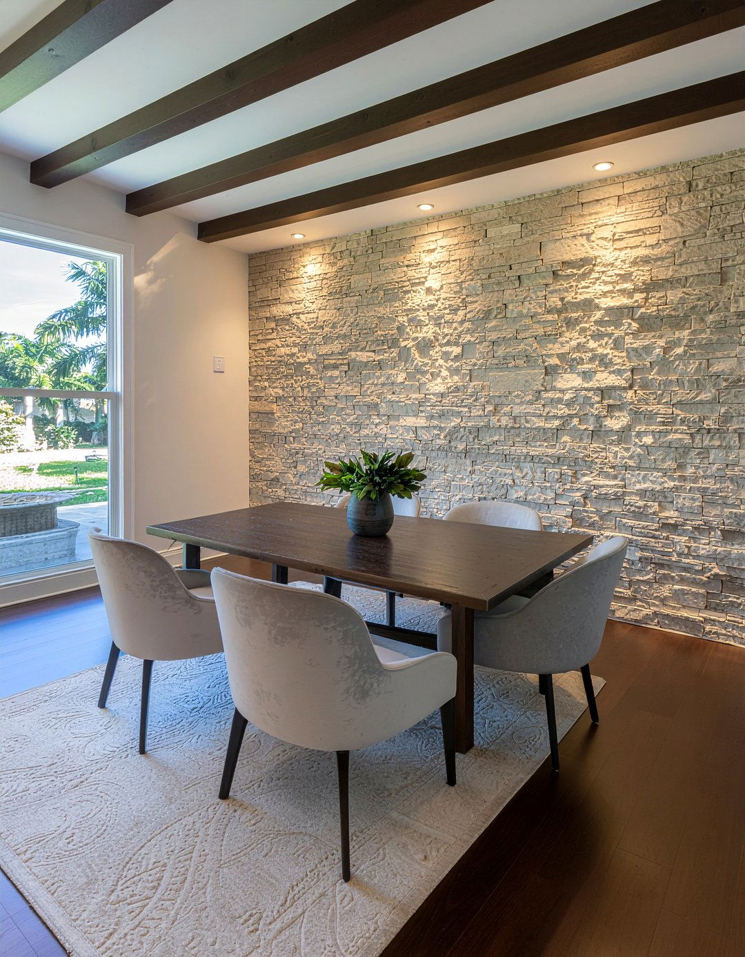 Natural Stone Walls - 30 Cuban dining room ideas