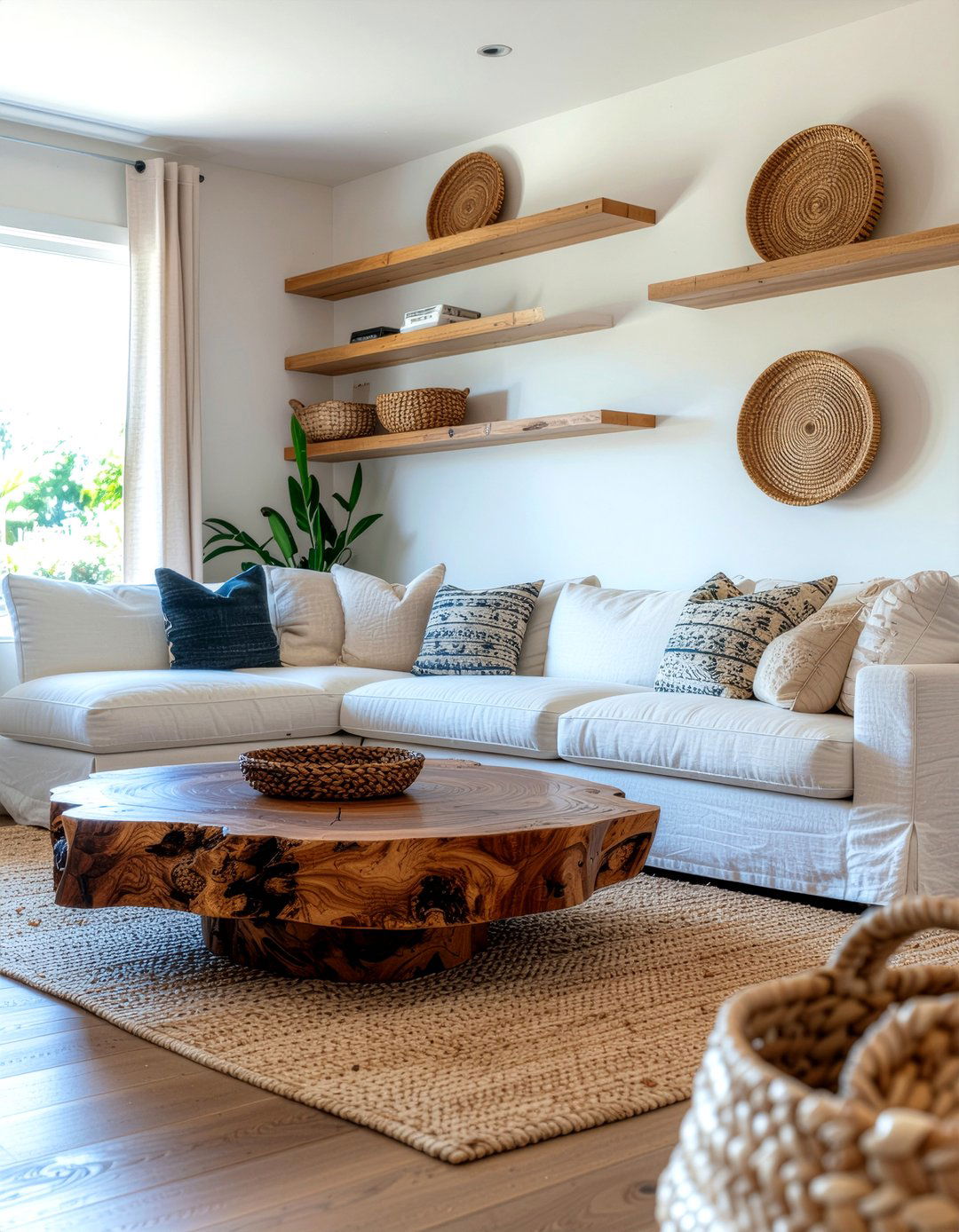 Natural Wood Accents - 30 meditation living room ideas