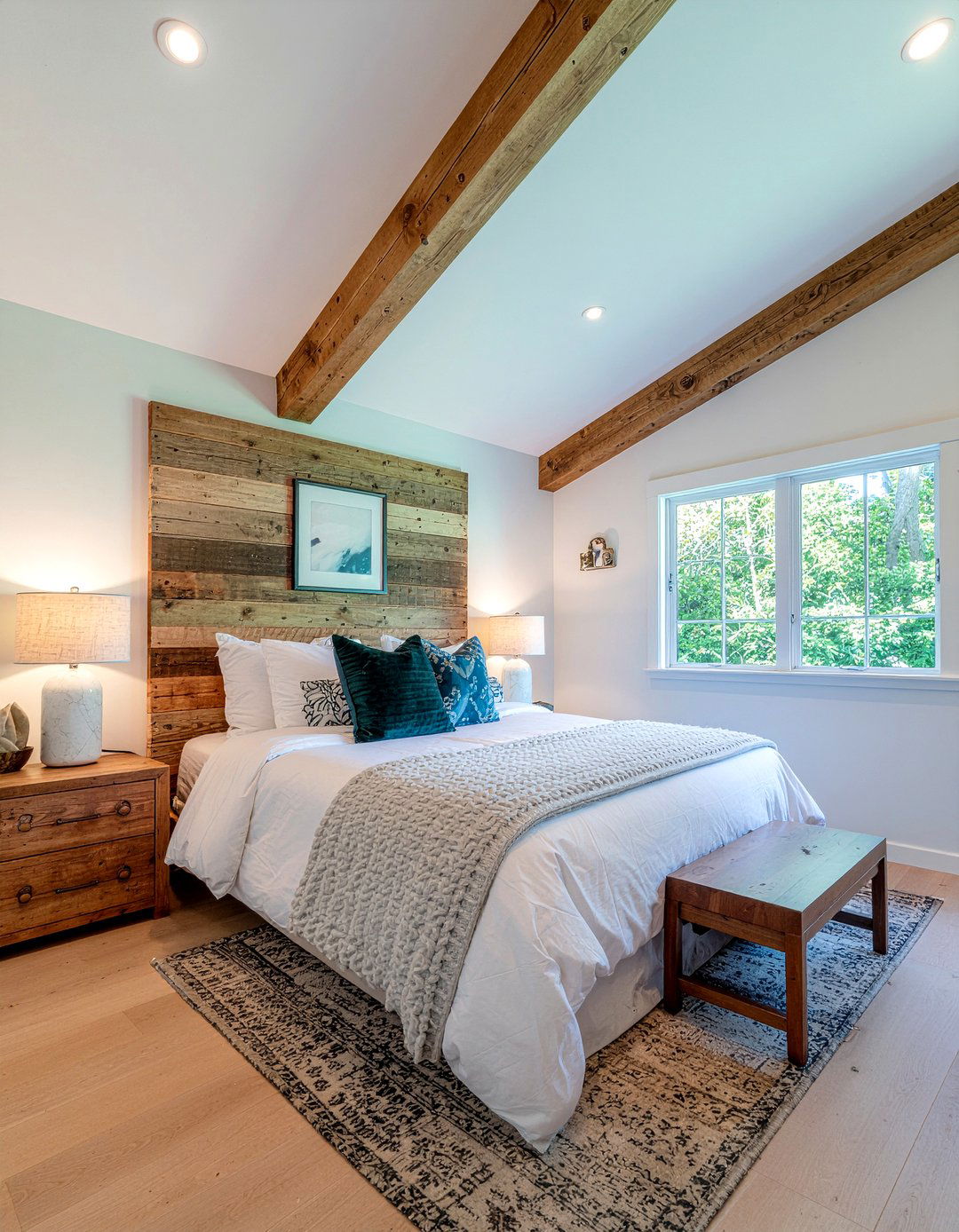 Natural Wood Accents - 30 relaxation bedroom ideas