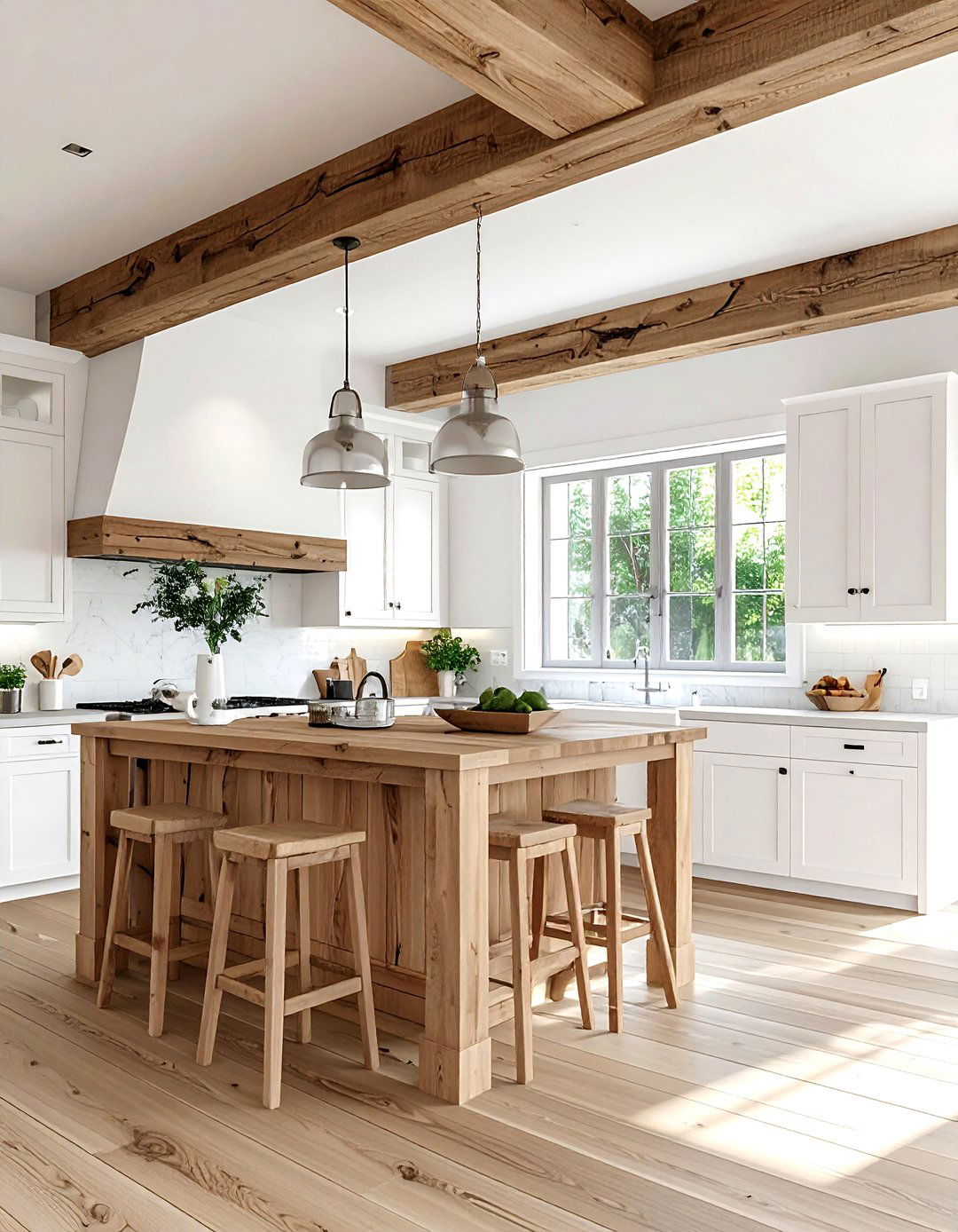 Natural Wood Accents - 30 kitchen classic element ideas