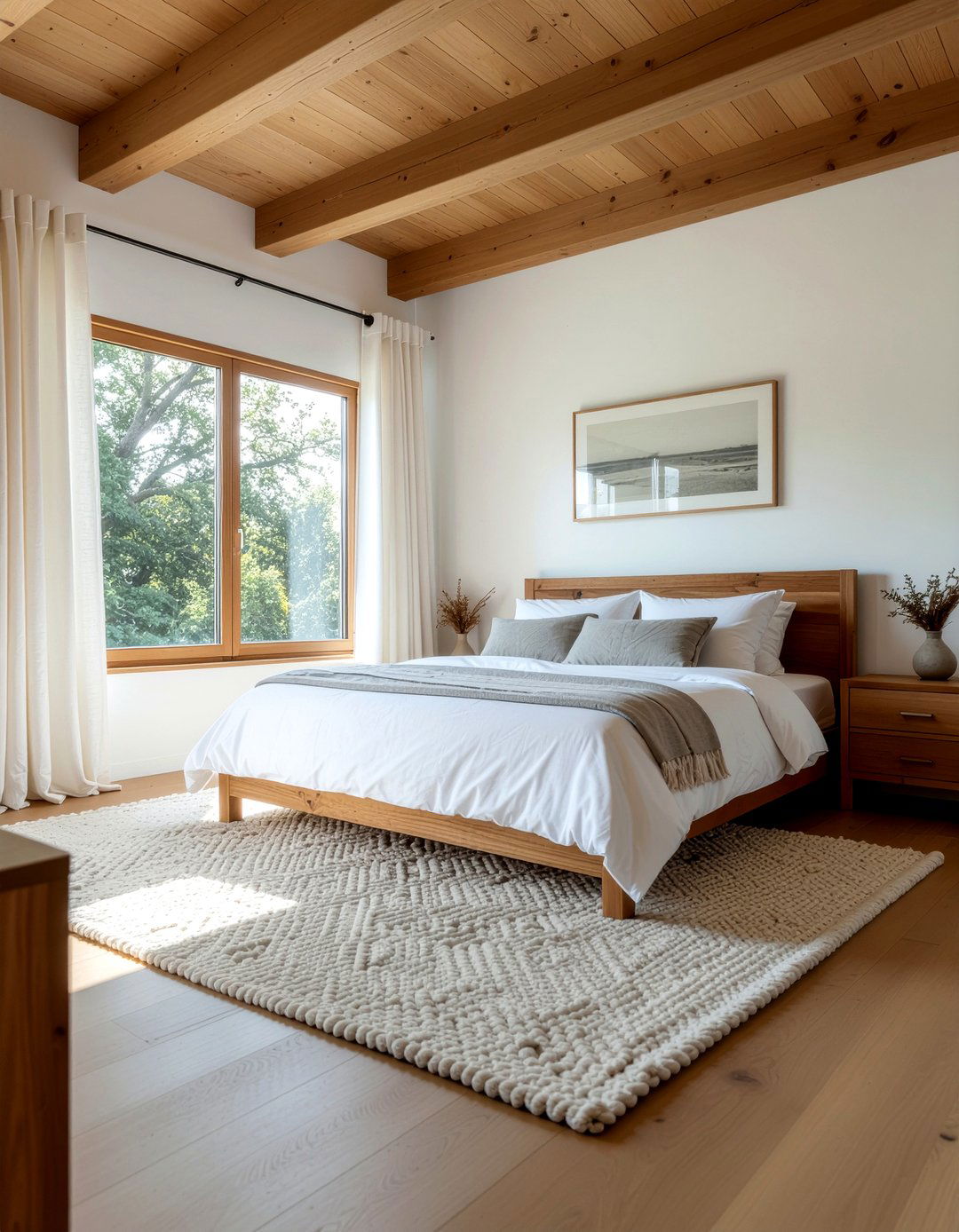 Natural Wood Bedroom - 30 unisex bedroom ideas