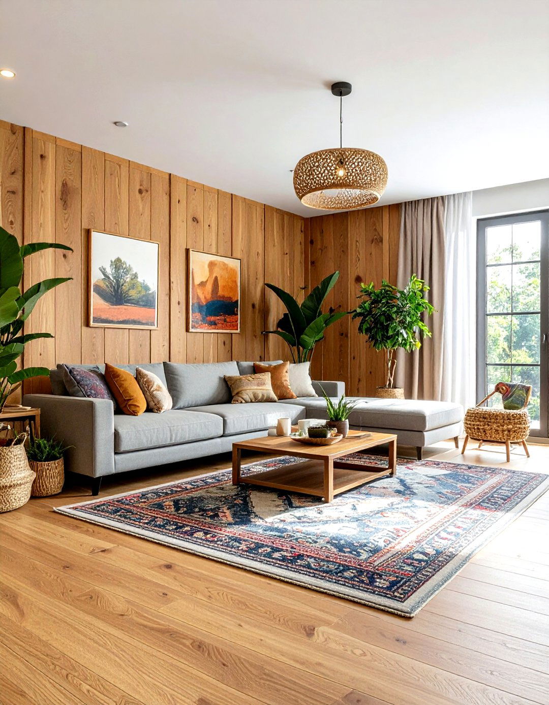 Natural Wood Board And Batten - 30 living room board and batten ideas