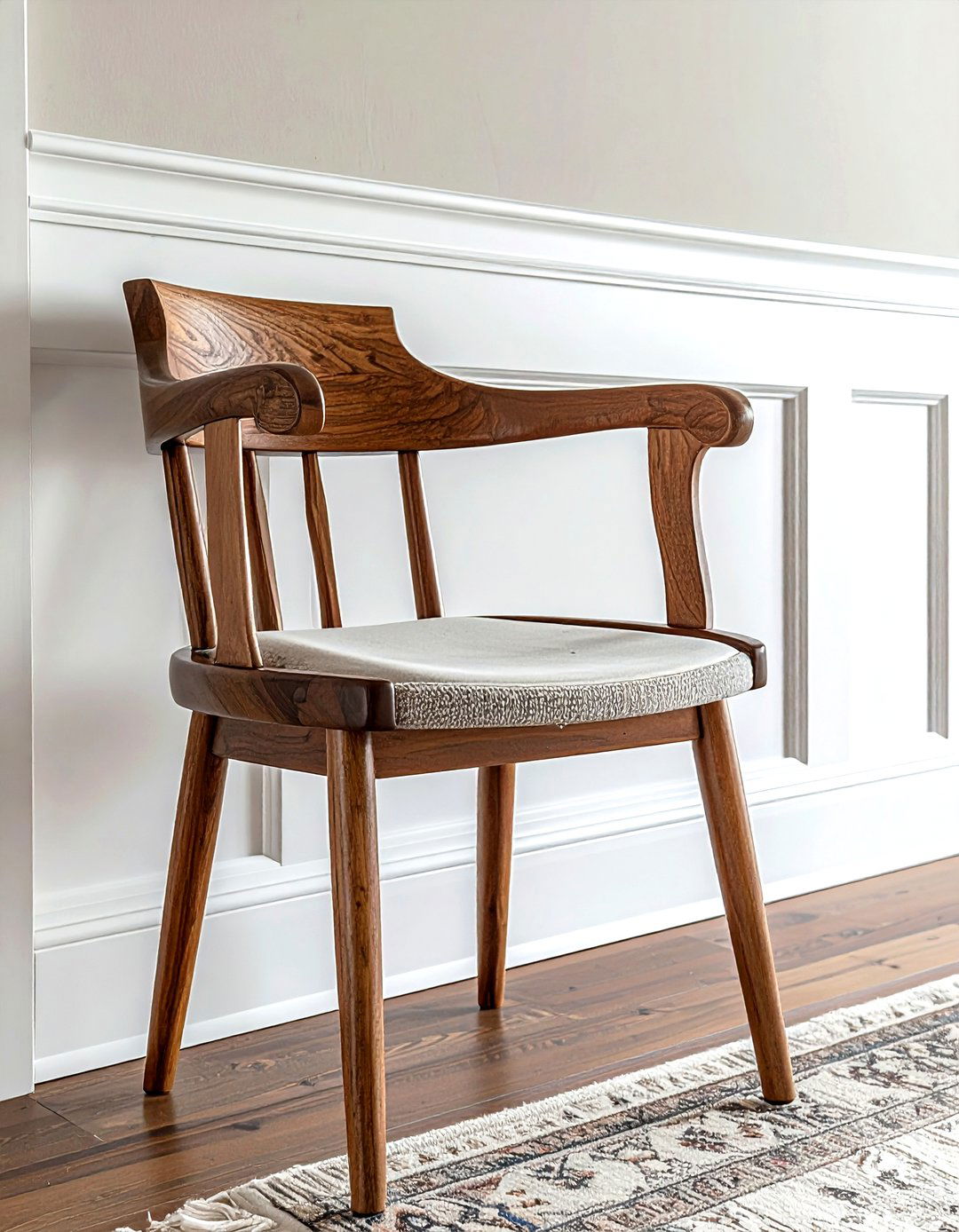 Natural Wood Chair Rail - 30 chair rail ideas