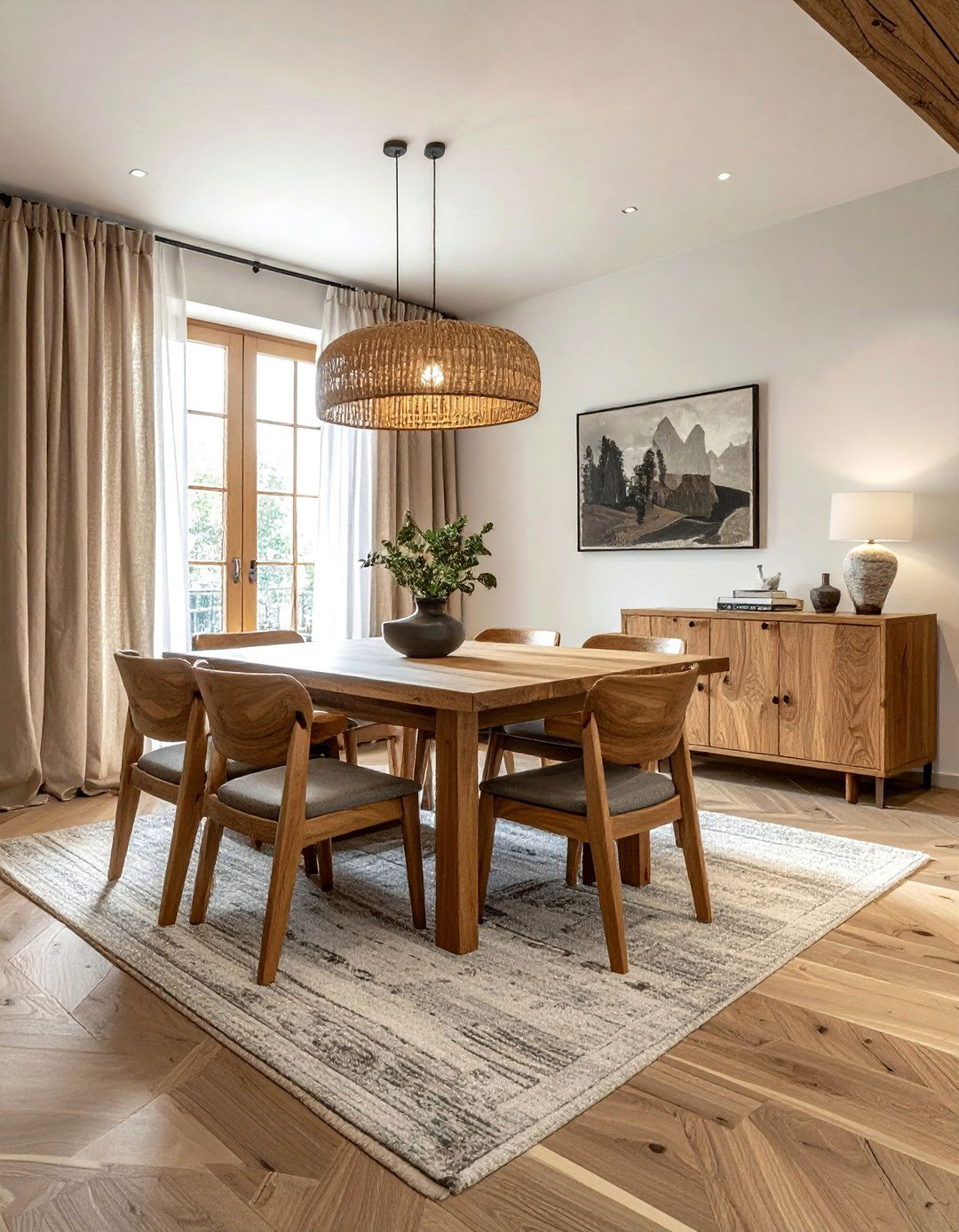 Natural Wood Dining Room - 30 striking dining room ideas