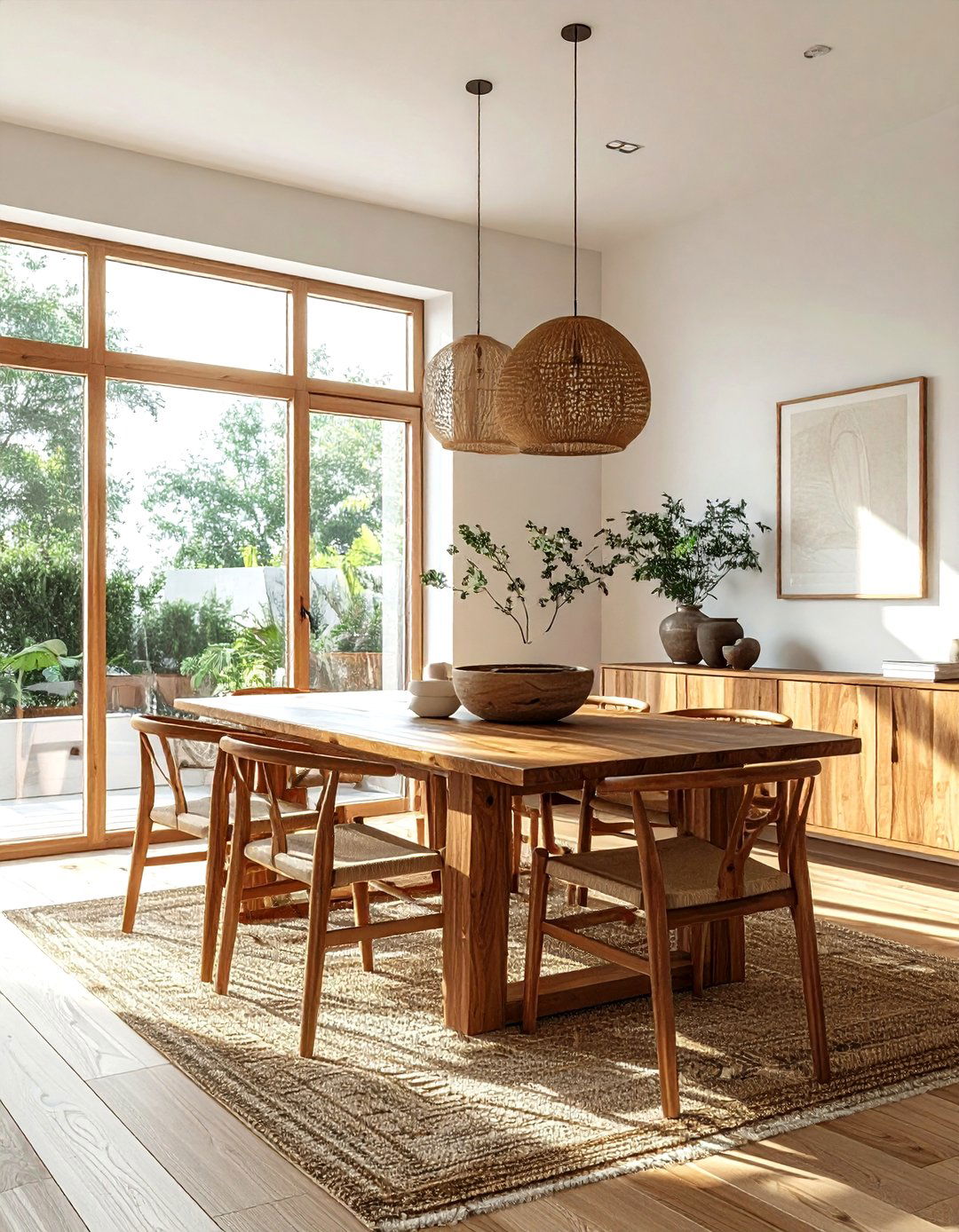 Natural Wood Dining Room - 30 clutter-free dining room ideas