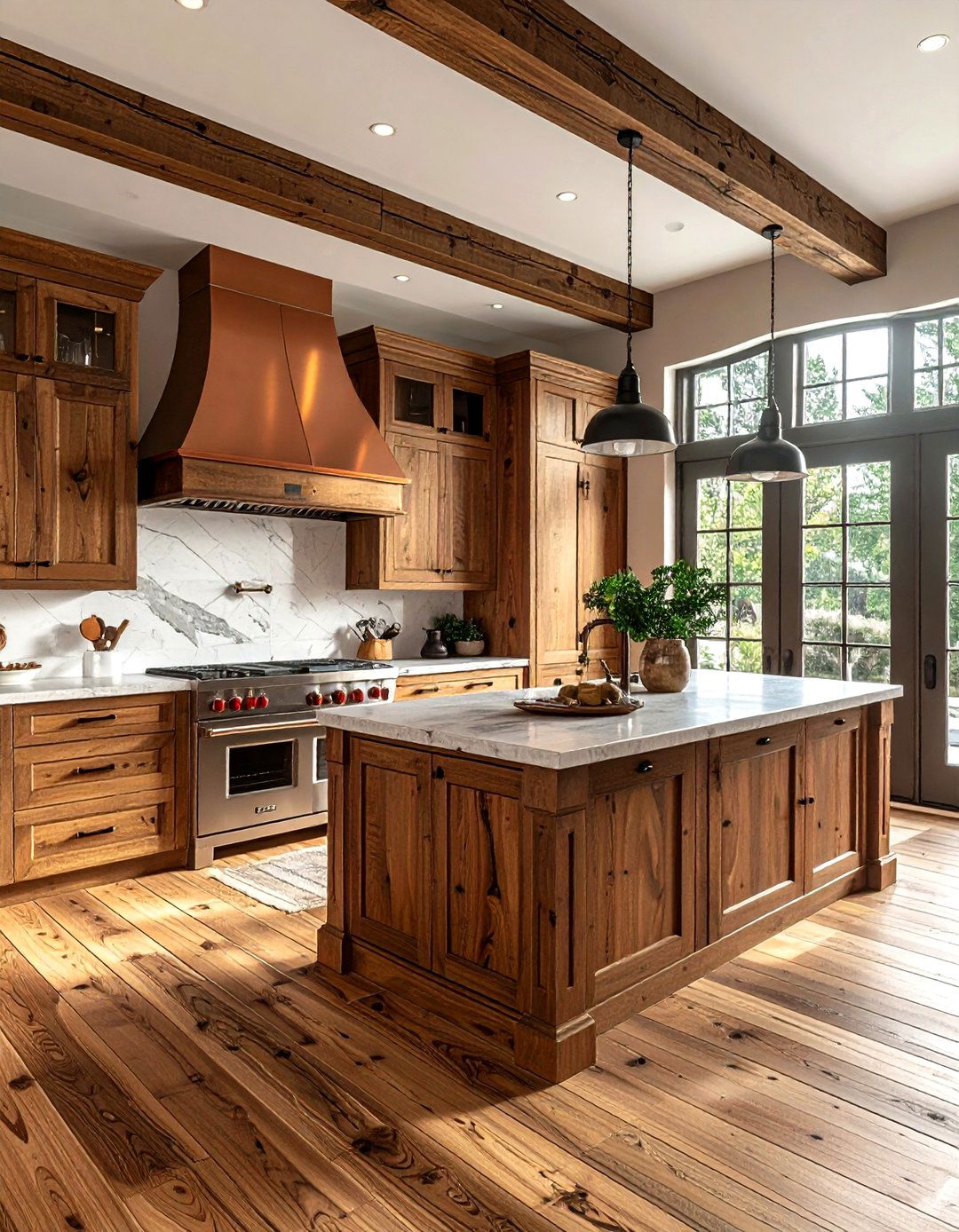 Natural Wood Finishes - 30 colonial kitchen ideas