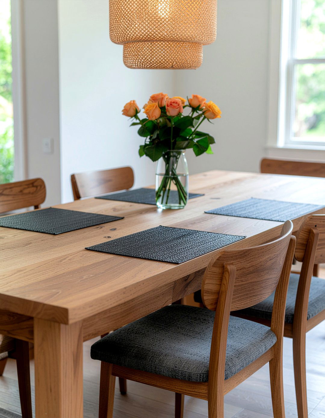 Natural Wood Finishes - 30 affordable dining room ideas