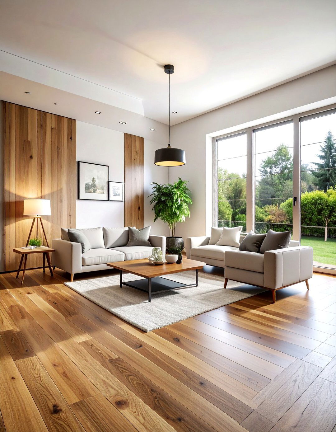 Natural Wood Flooring - 30 model home decor ideas