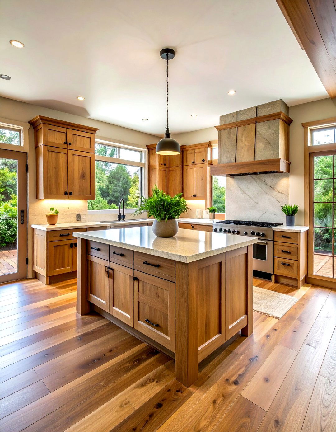 Natural Wood Kitchen - 30 harmonious kitchen ideas