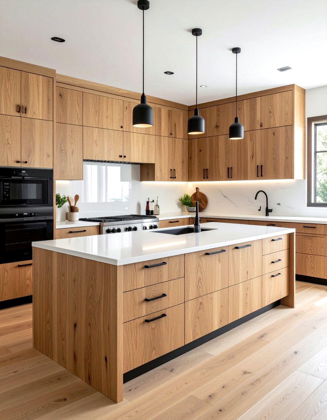 Natural Wood Kitchen Cabinets - 30 zen kitchen ideas