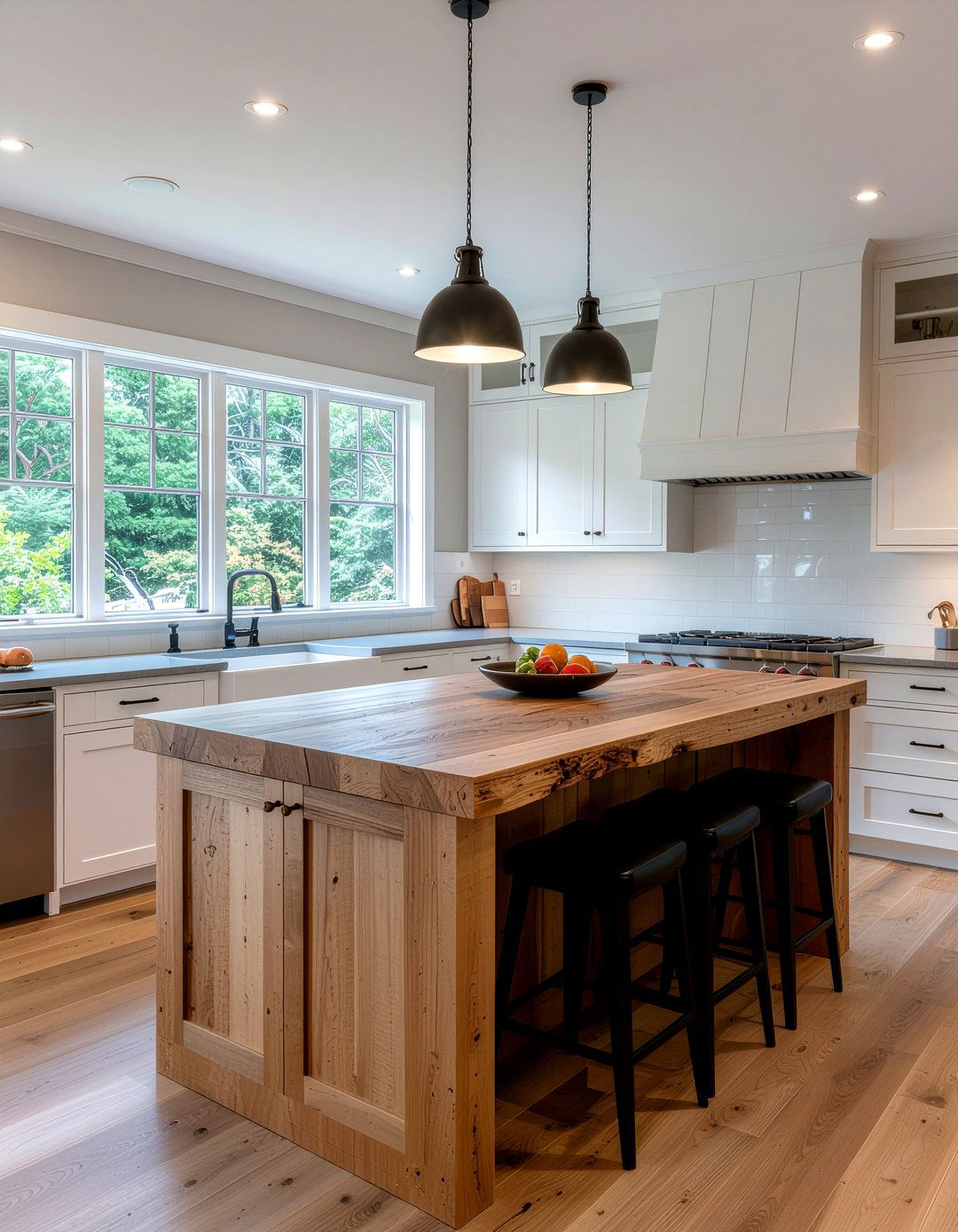 Natural Wood Kitchen Island - 30 parade of homes kitchen ideas