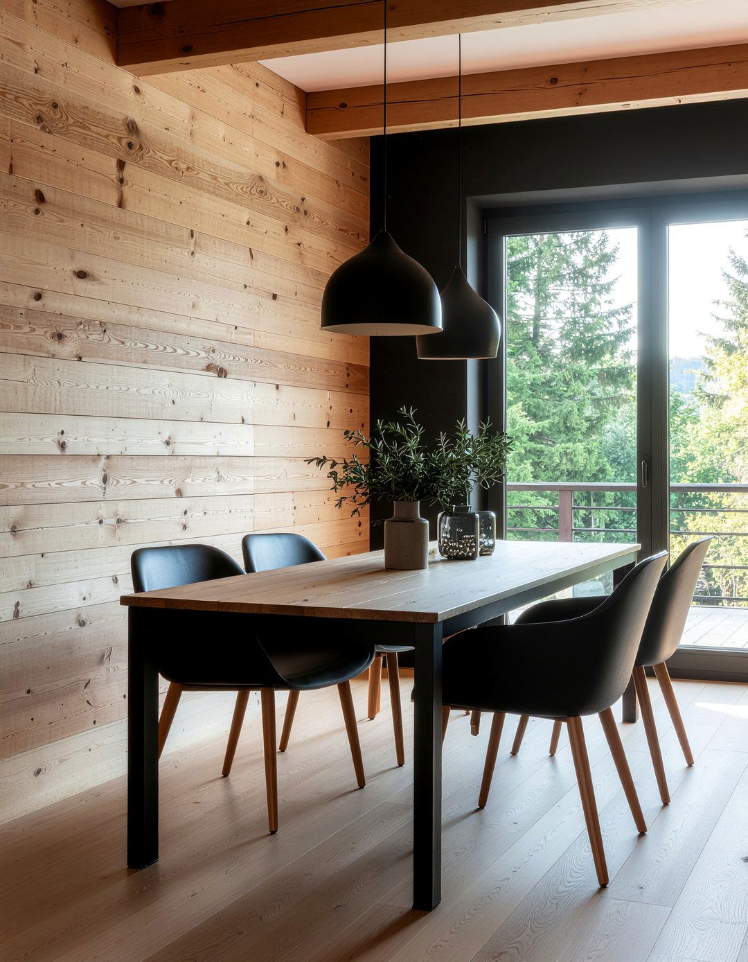 Natural Wood Shiplap Dining Room - 30 dining room shiplap ideas