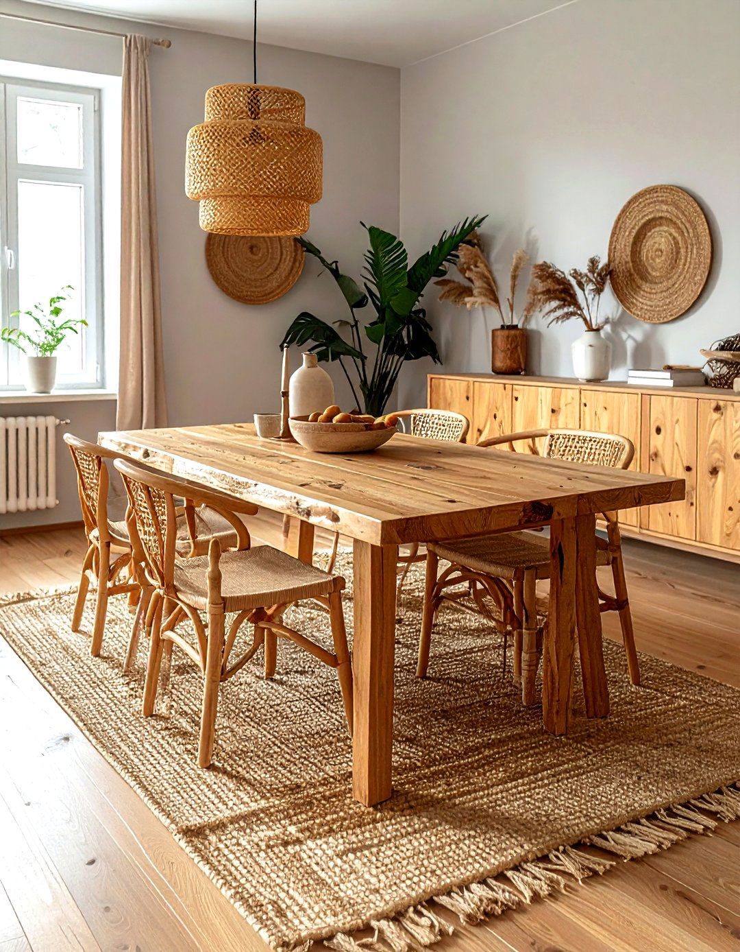 Natural Wood Textures - 30 tiny dining room ideas